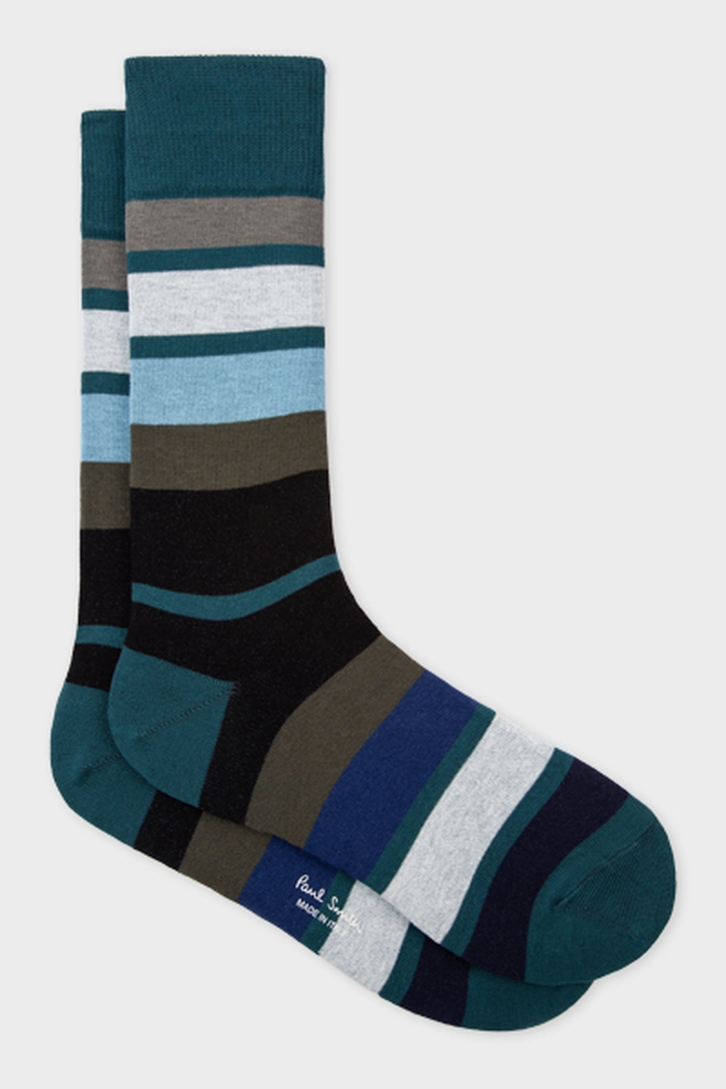 MEN SOCK ANTANAS STRP PETROL GREEN 2
