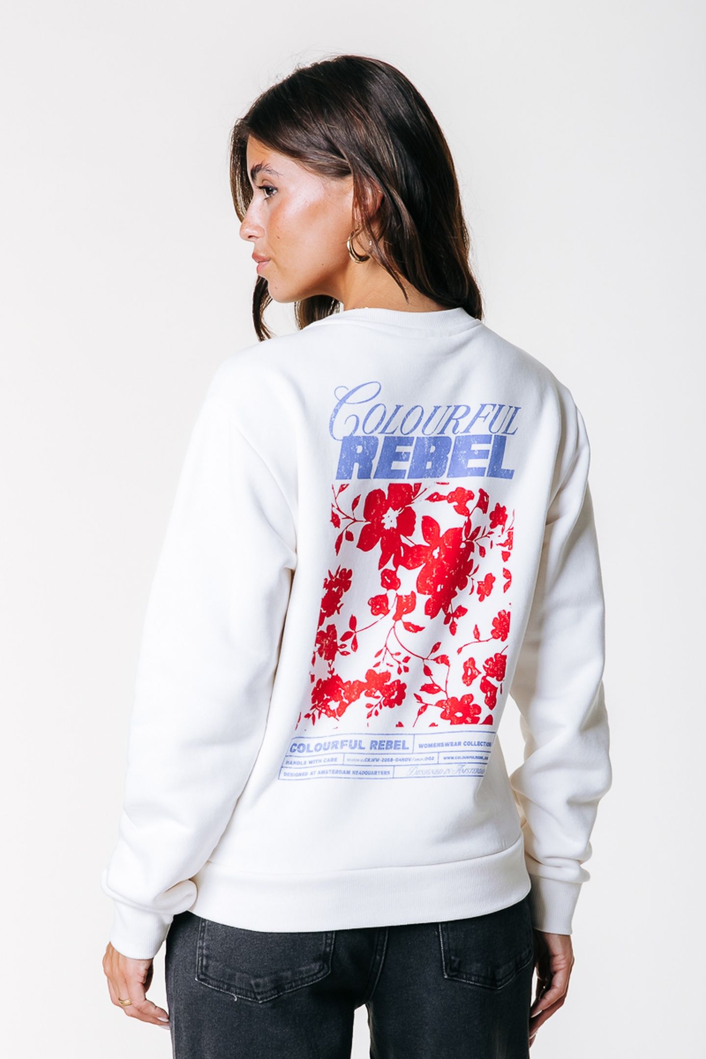 CR FLOWER RELAXED SWEAT OFF WHITE 2