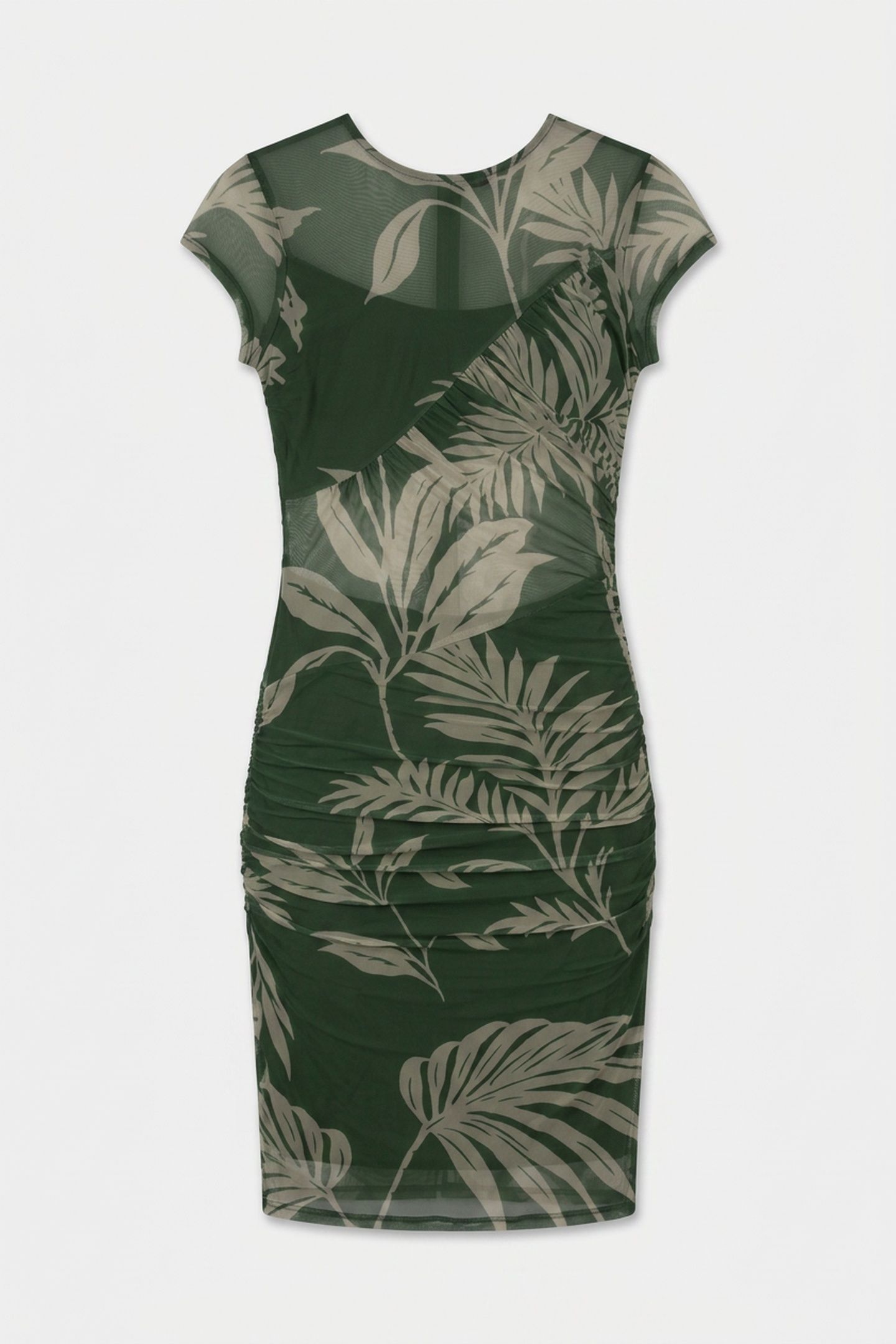 SS GRACEY MESH DRESS FOREST TROPICAL PRIN 3