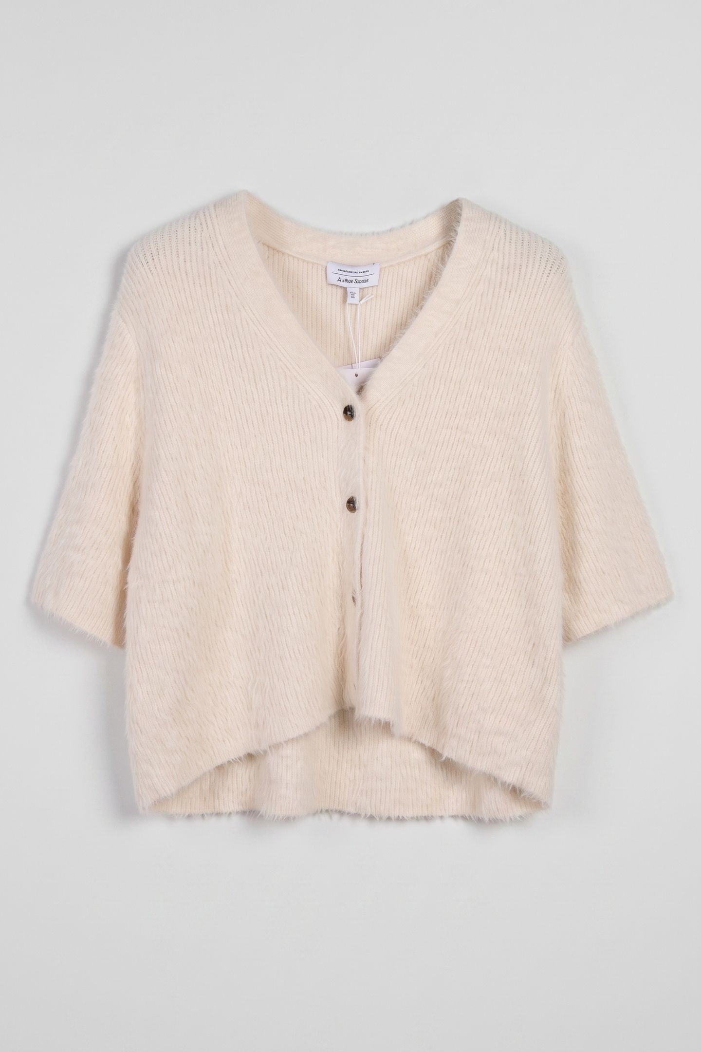 ST DOMINIQUE SHORT SLEEVE CARDIGAN WHITE 3