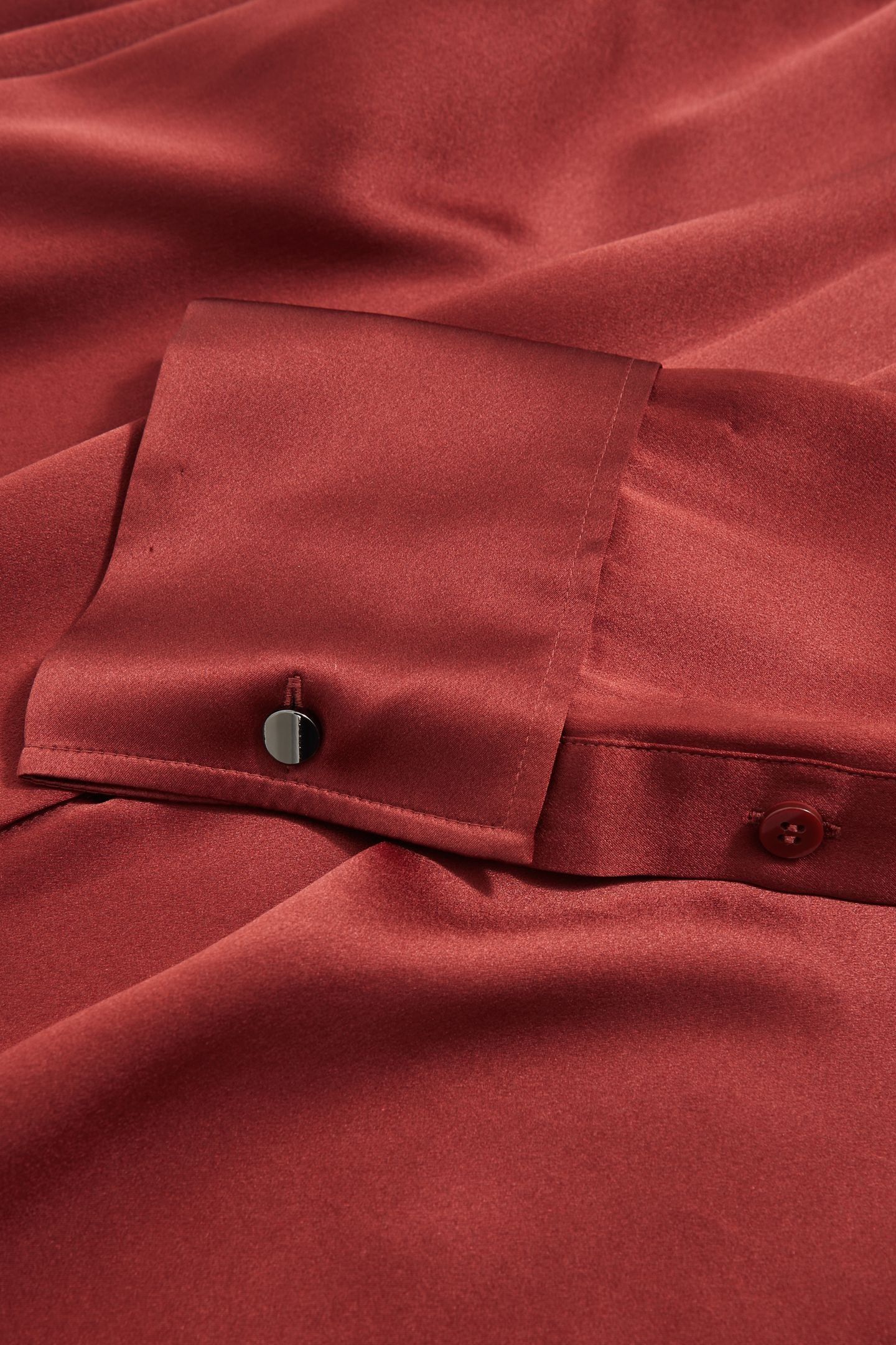 SILK SATIN SHIRT DARK RED 4