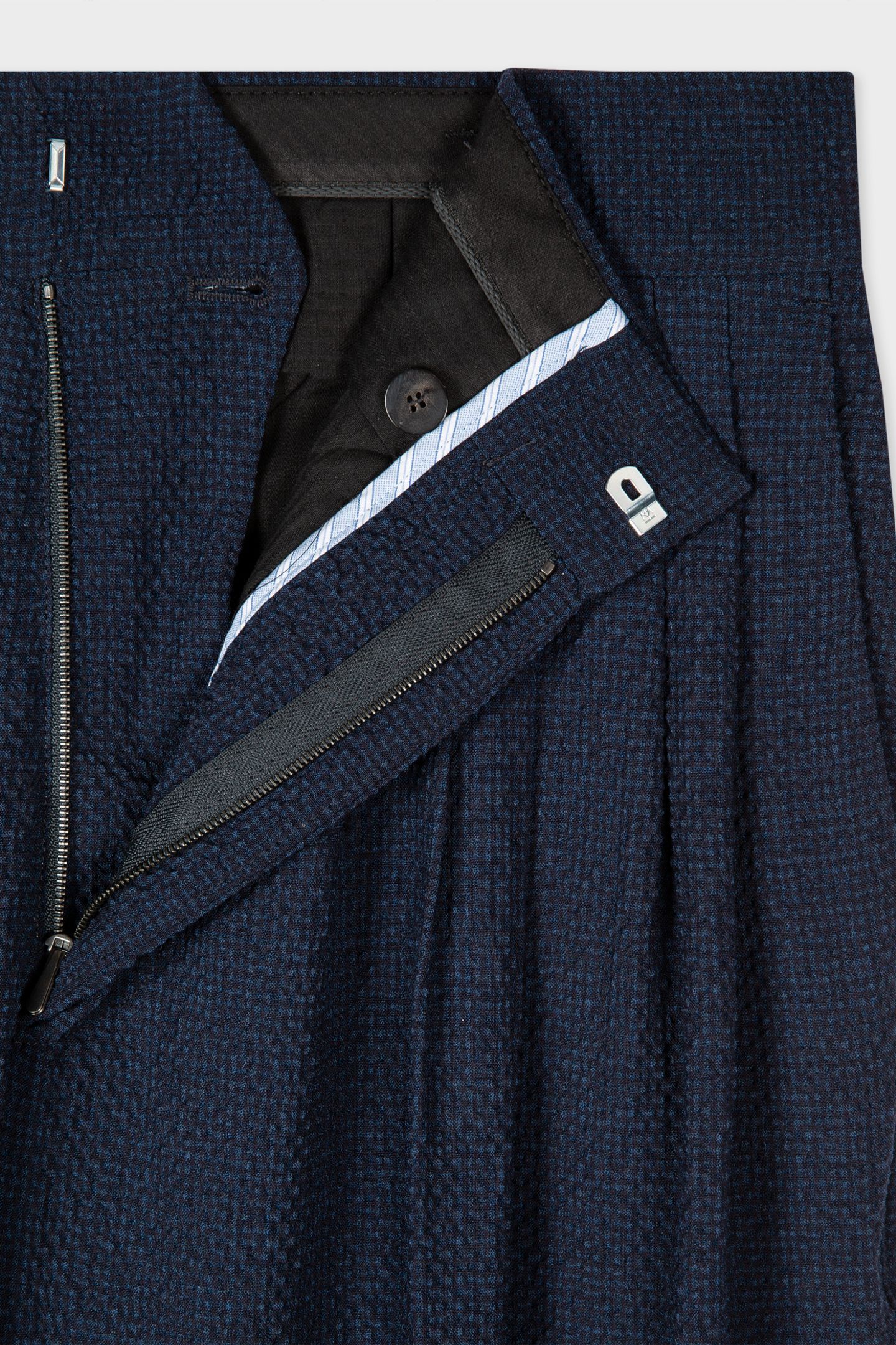 GENTS PLEATED TROUSER VERY DARK NAVY 6