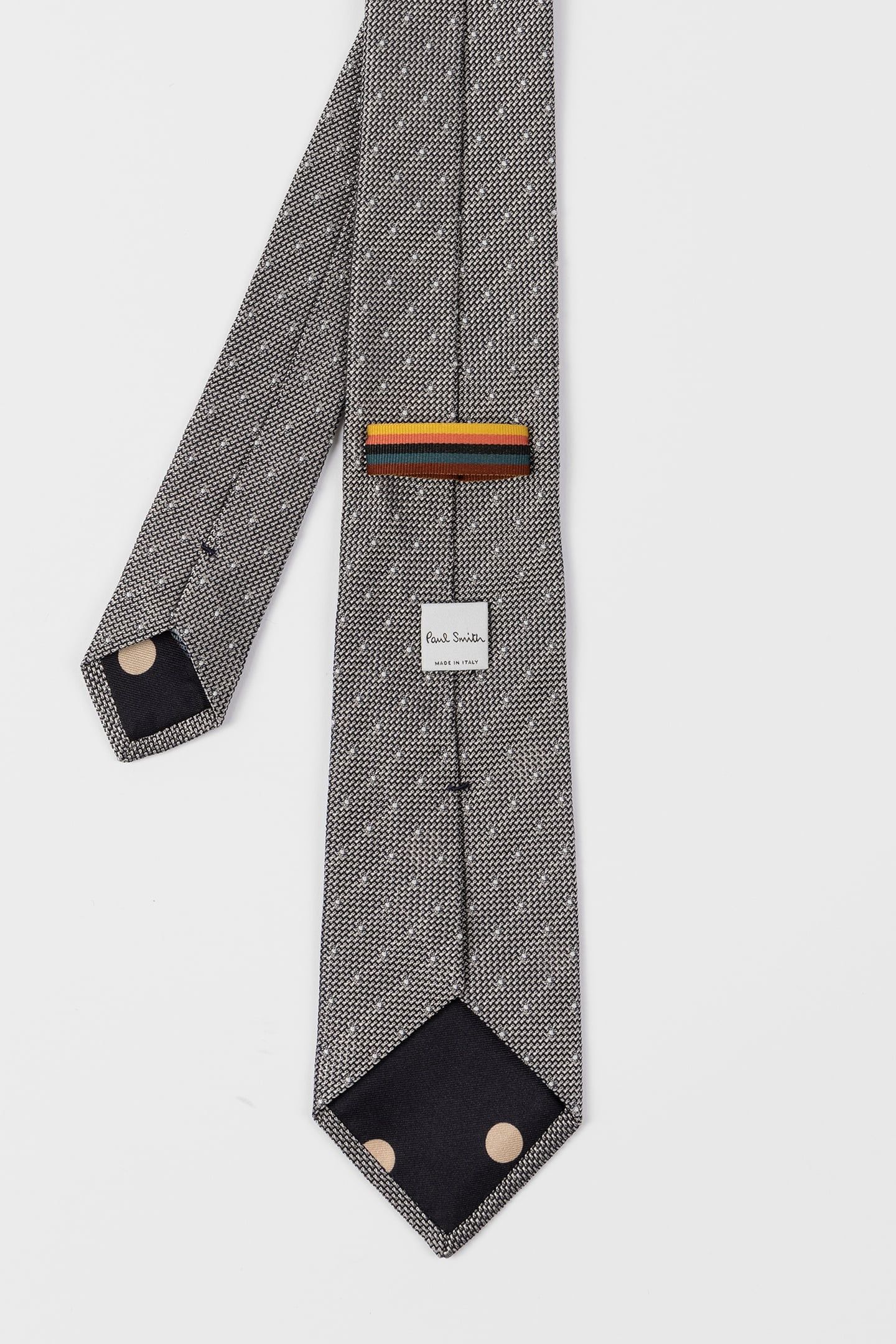 MEN TIE GRENADINE DOT GREY 2