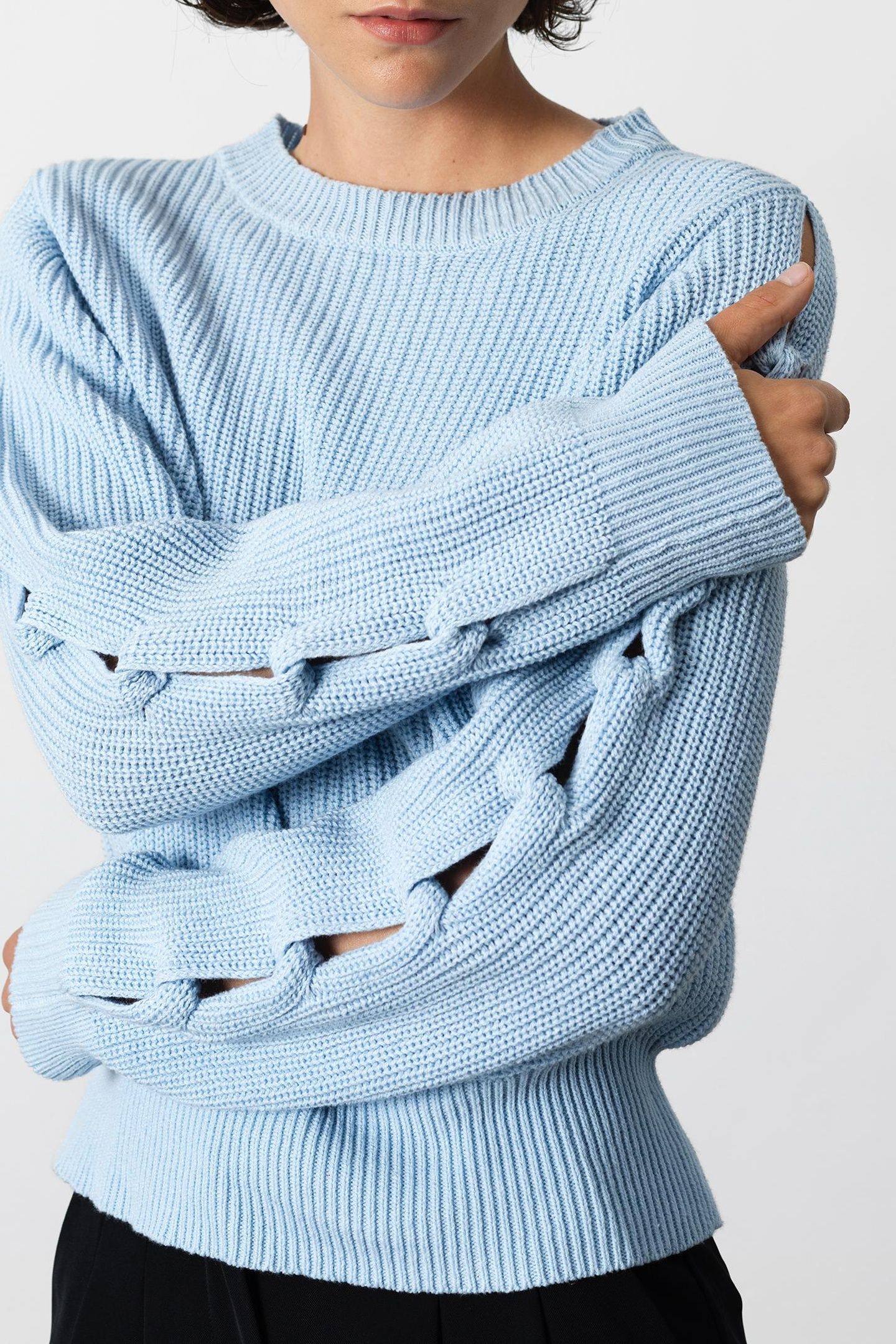 GLINDA BRAID SLV JUMPER ARCTIC BLUE 4