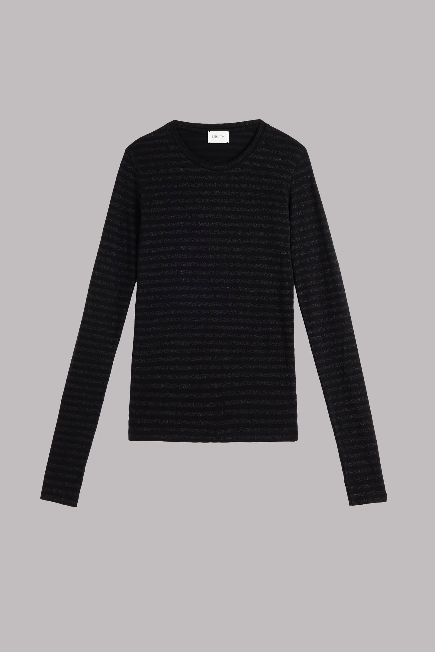 THE BLACK STRIPED SPARKLY THIN LONGSLEEVE BLACK 3