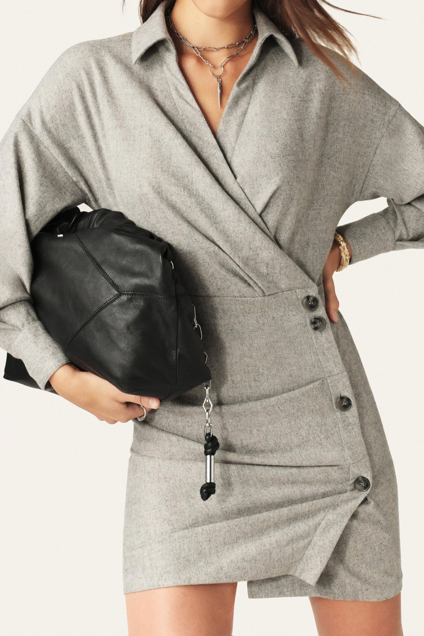 MINI DRESS GRIS 4