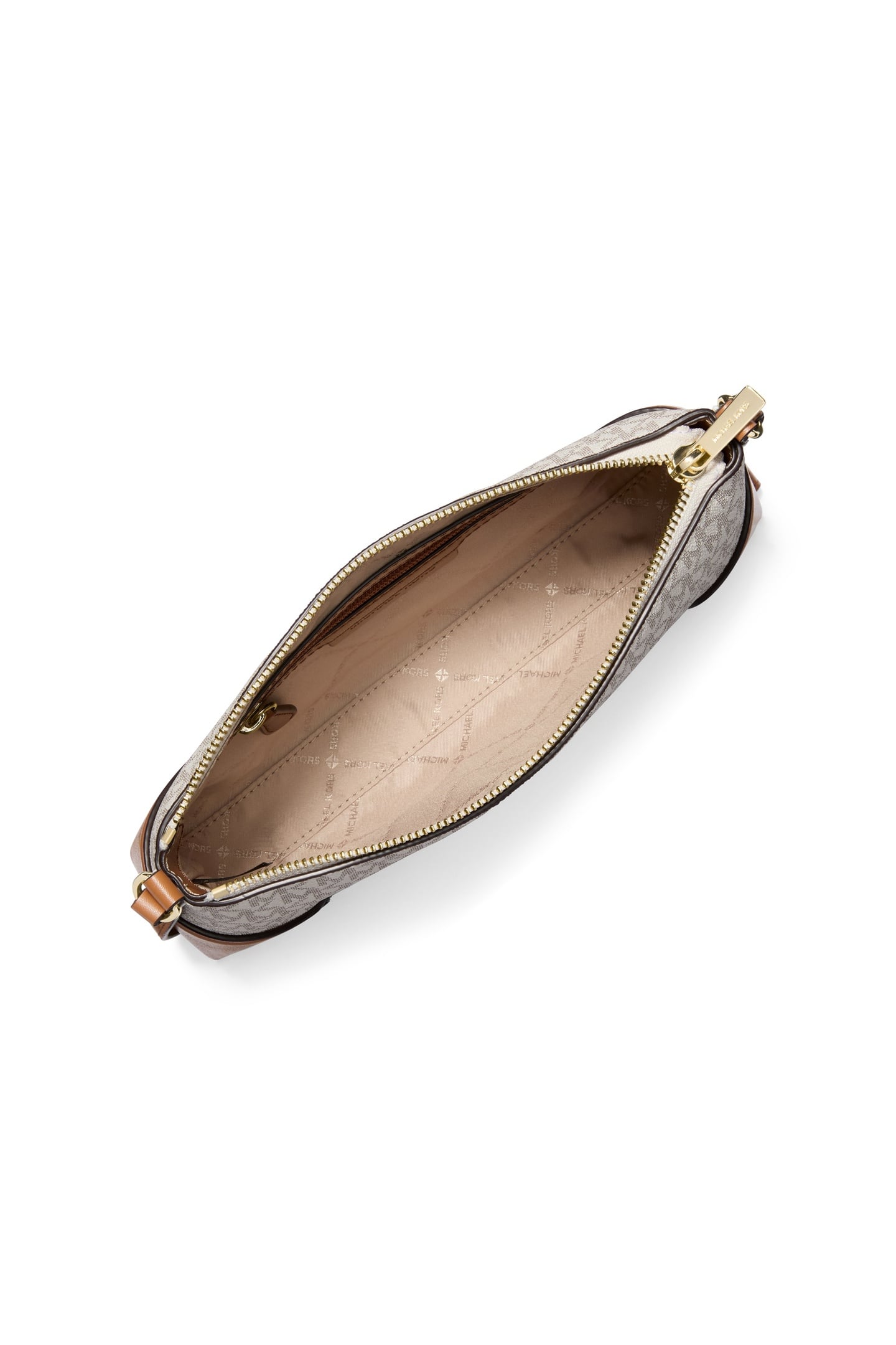 SMALL ZIP CROSSBODY VANILLA/ACORN 3
