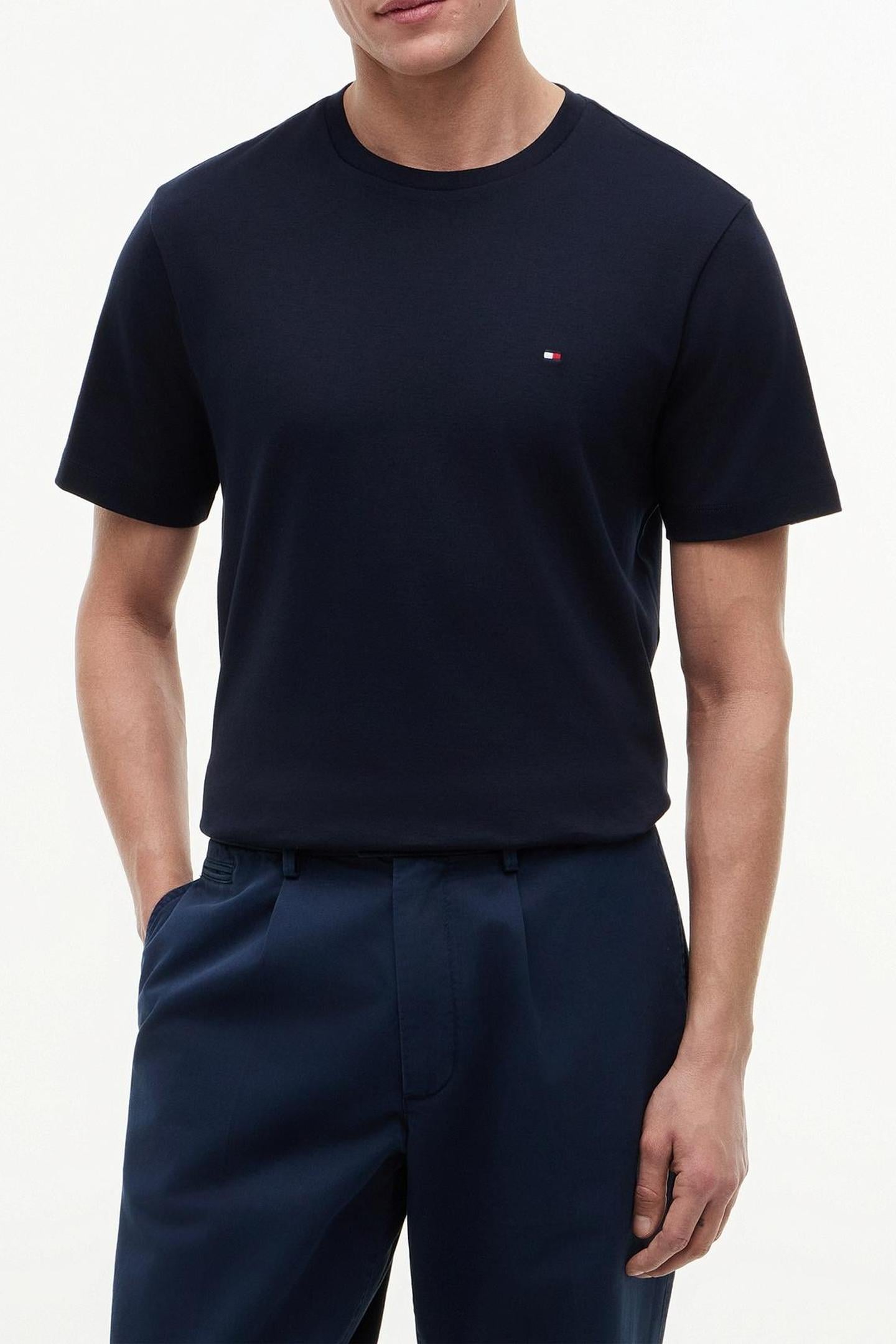 SOFT TOUCH LIGHT INTERLOCK TEE NAVY BLUE 2