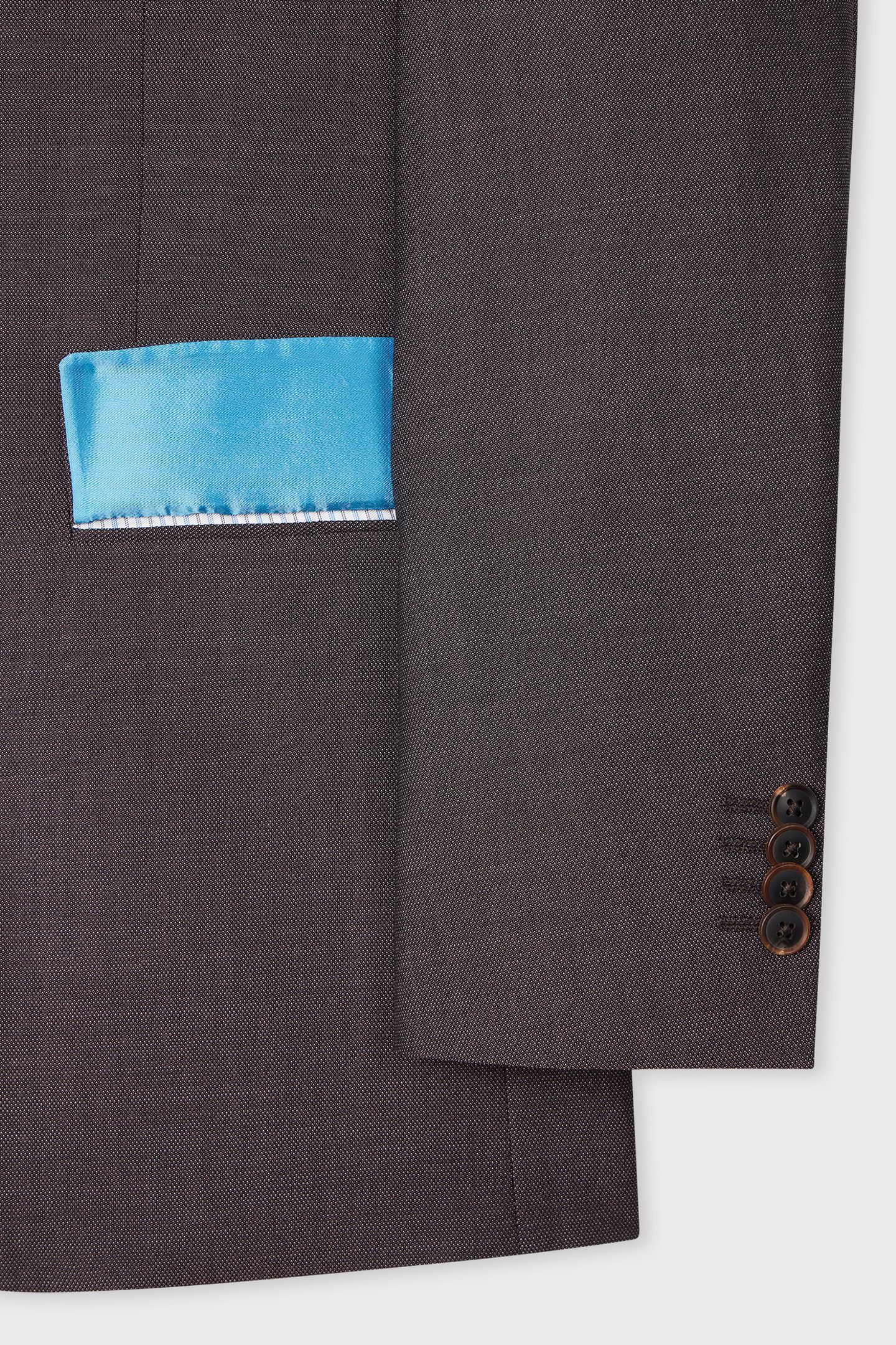 MENS TAILORED FIT 2 BUTTON SUIT CHOCOLATE 4