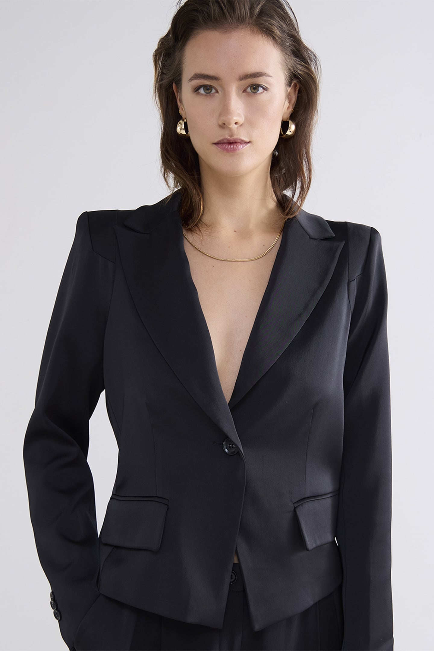 BLAZER CREPE VISCOSE BLEND BLACK 1