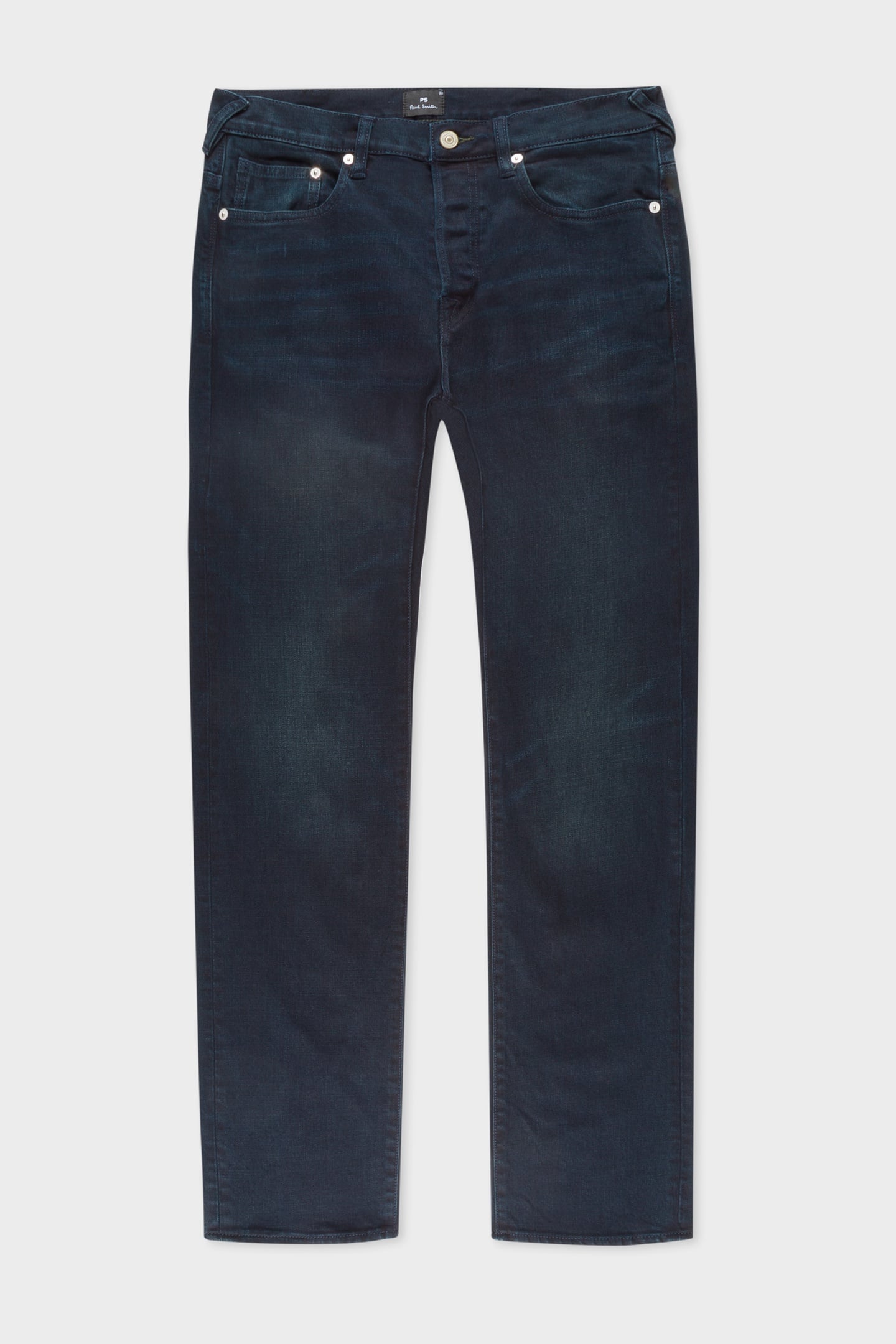 MENS STANDARD FIT JEAN OVER DYED NAVY + WASH 3