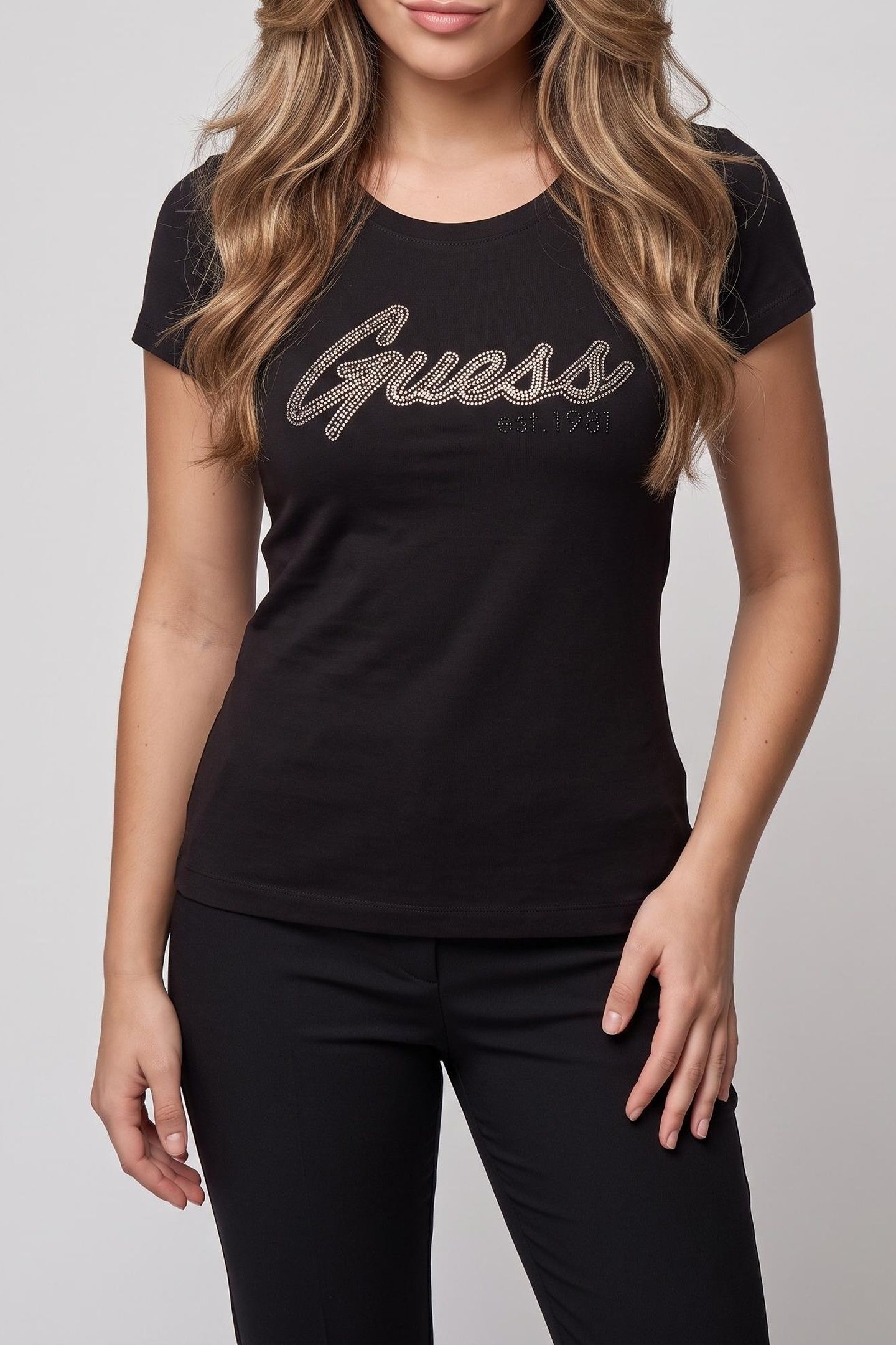 SS LOGO HOT FIX TEE JET BLACK A996 1