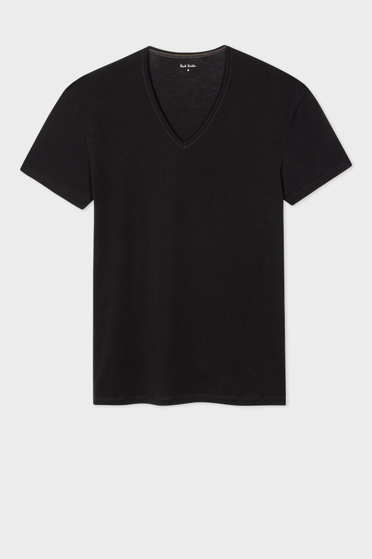 MEN V NECK TSHIRT BLACK 1