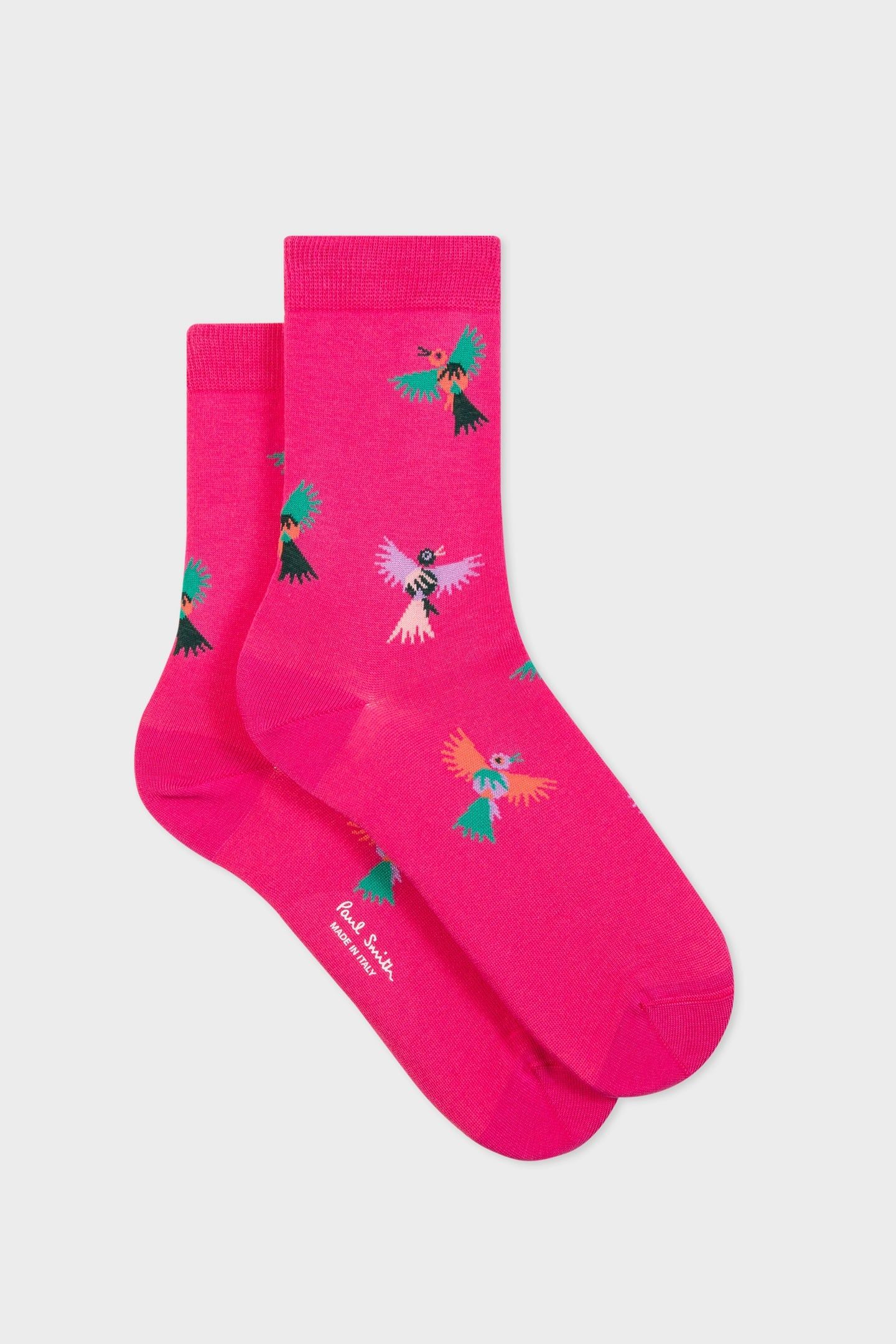WOMEN SOCK WENDY BIRD FUCHSIA 2