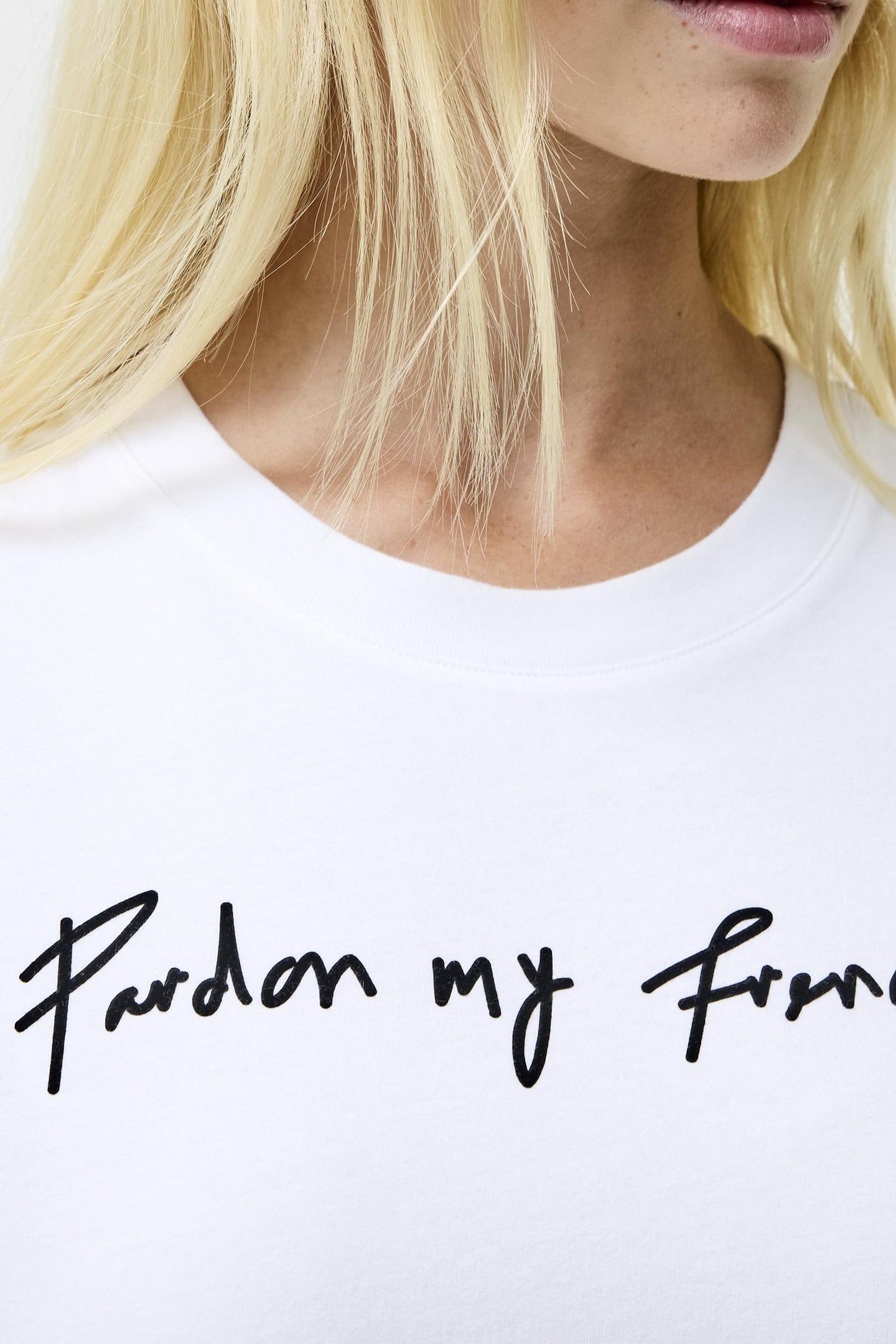 PARDON MY FRENCH S/S TEE WHITE WHITE 4