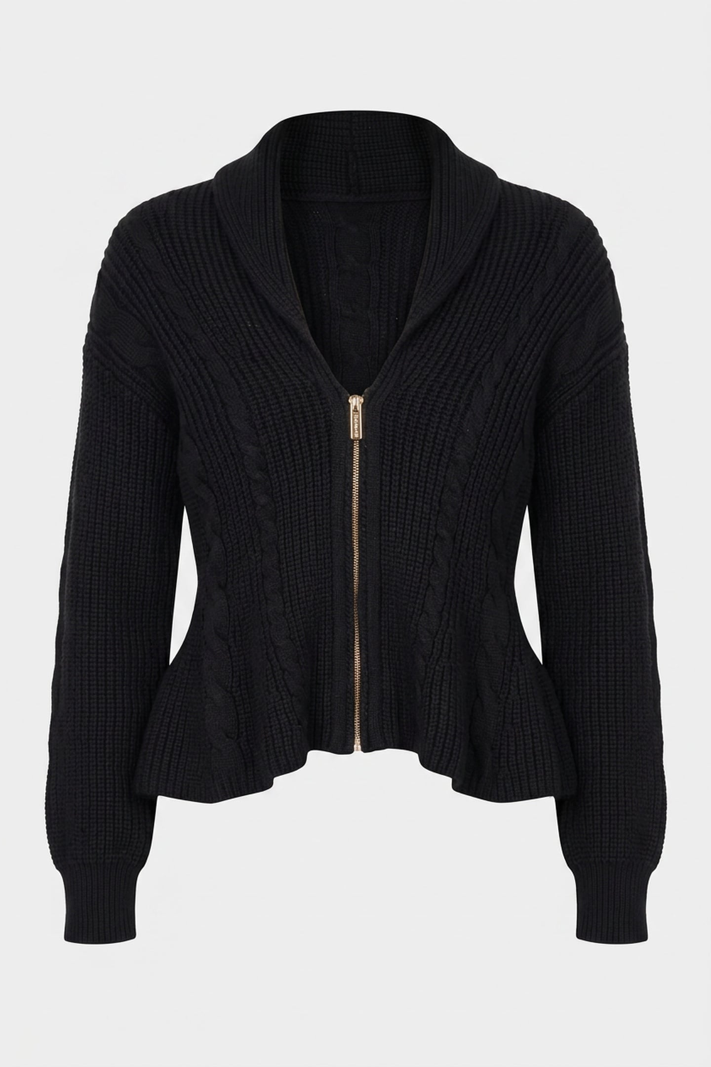 ADARA CABLE ZIPPED C JET BLACK A996 3