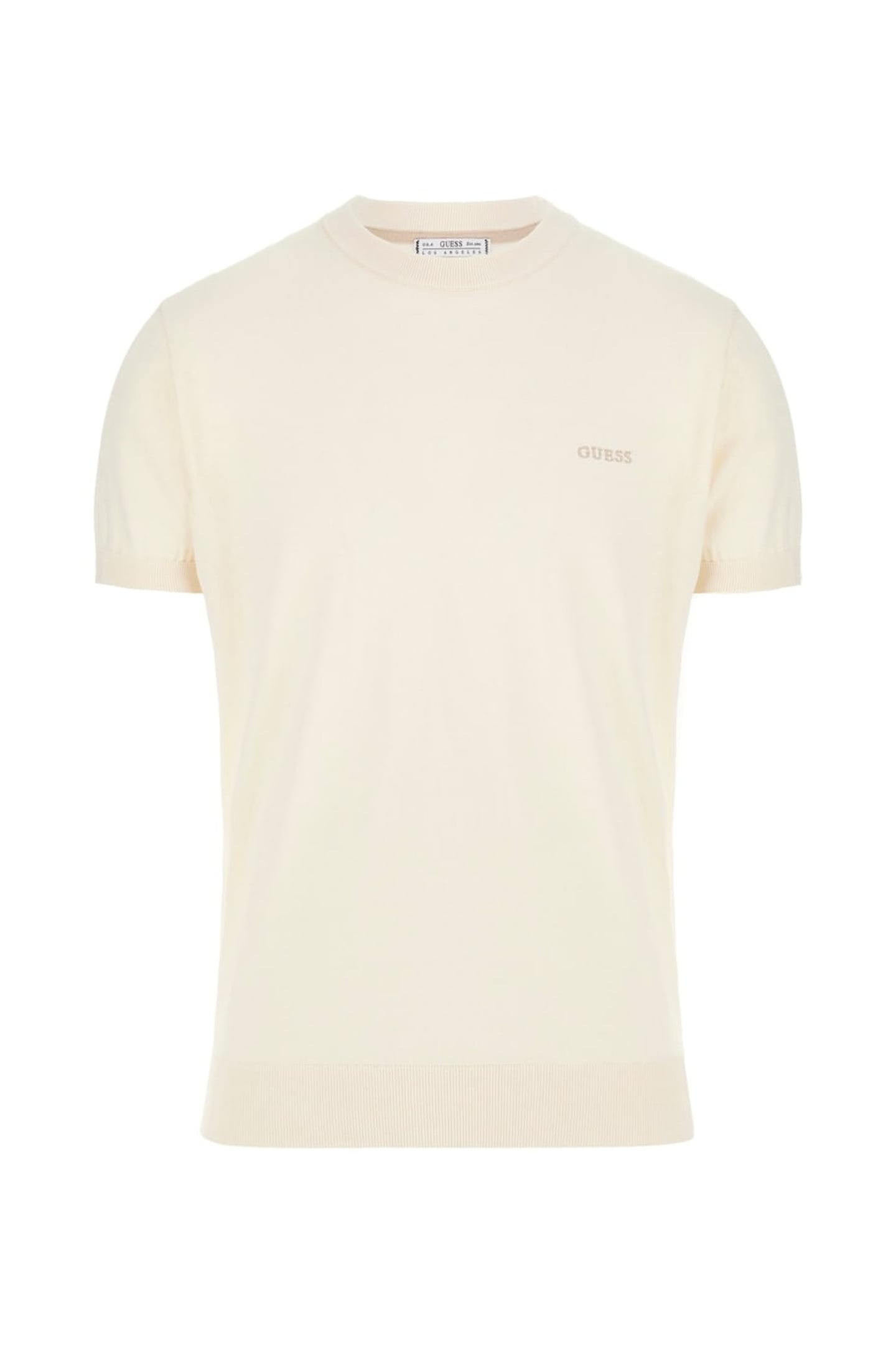 CORNELL WASHED SS T- PEARL WHITE 1