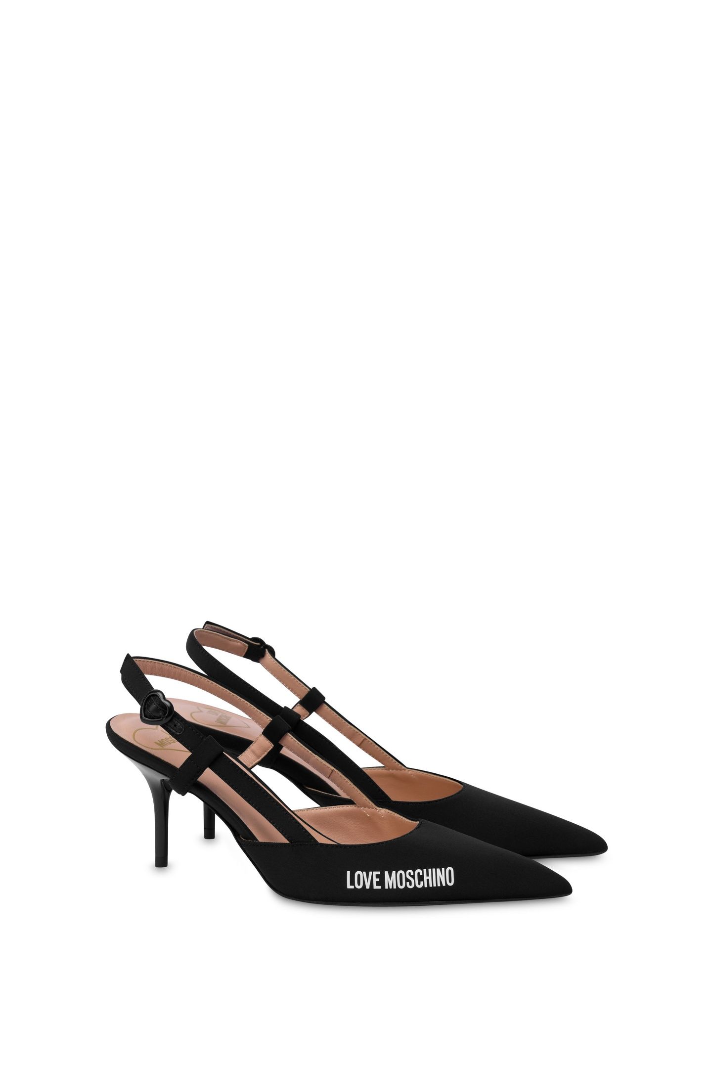 LOVE MOSCHINO SLINGBACK PUMP BLACK 2