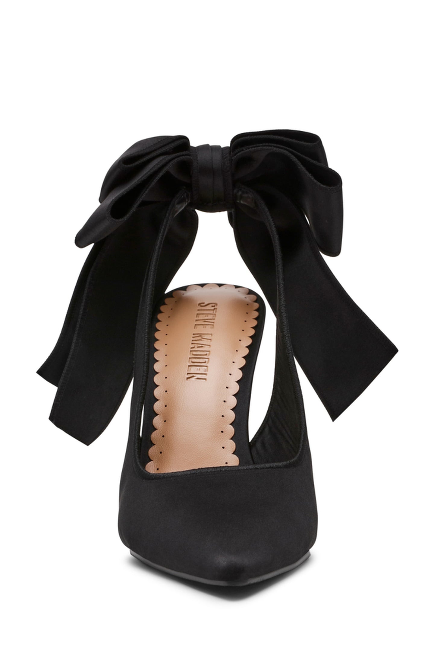 TEACUP PUMPS BLACK SATIN 6