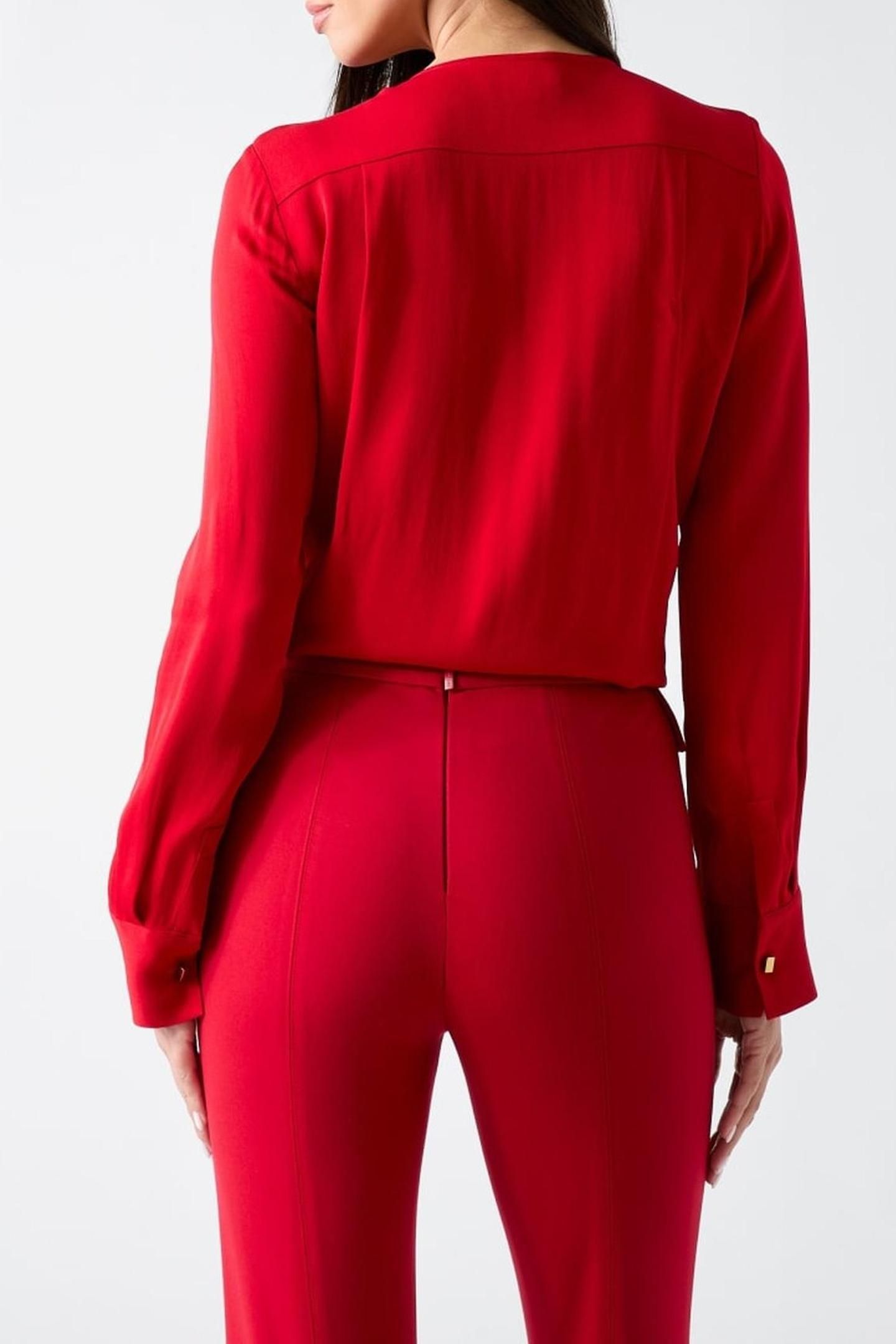 ANITA V NECK LS BLOU SAMBA RED VIBES 6