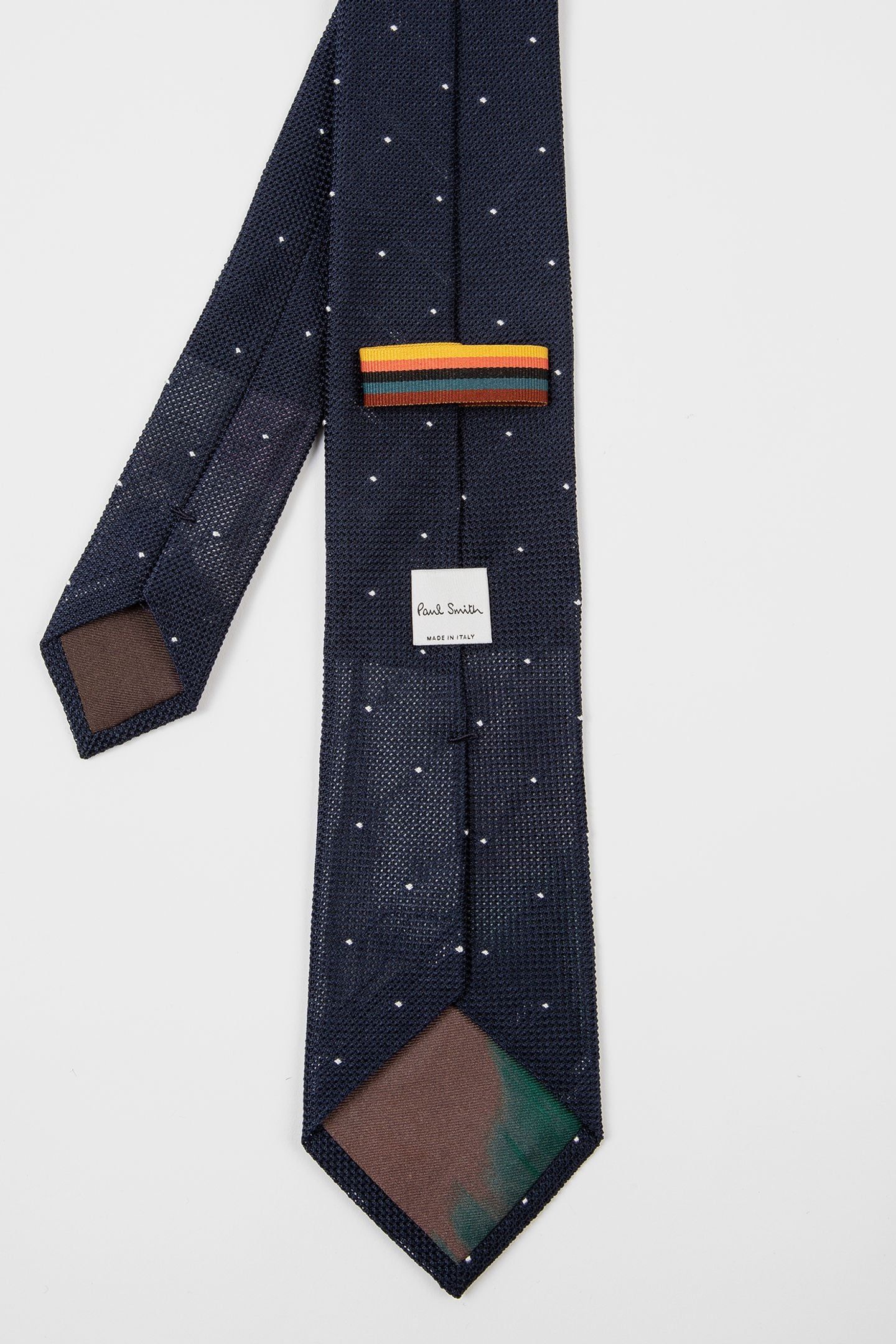 MEN TIE SMALL DOTS VERY DARK NAVY 4