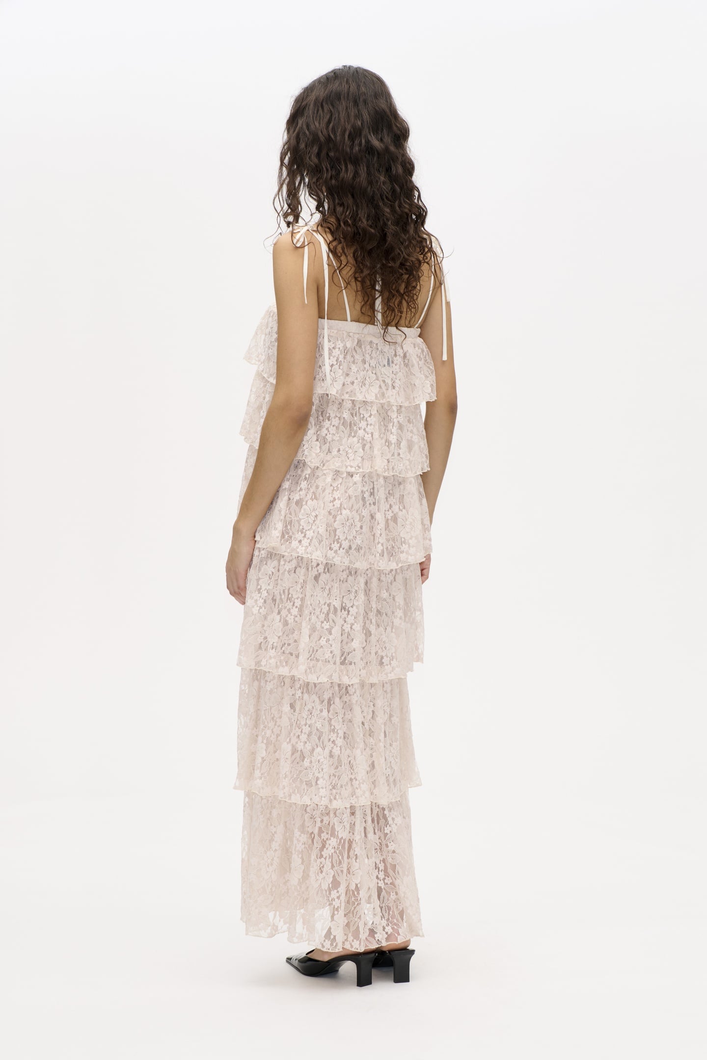 ANNELISE DRESS WHITE SAND 2