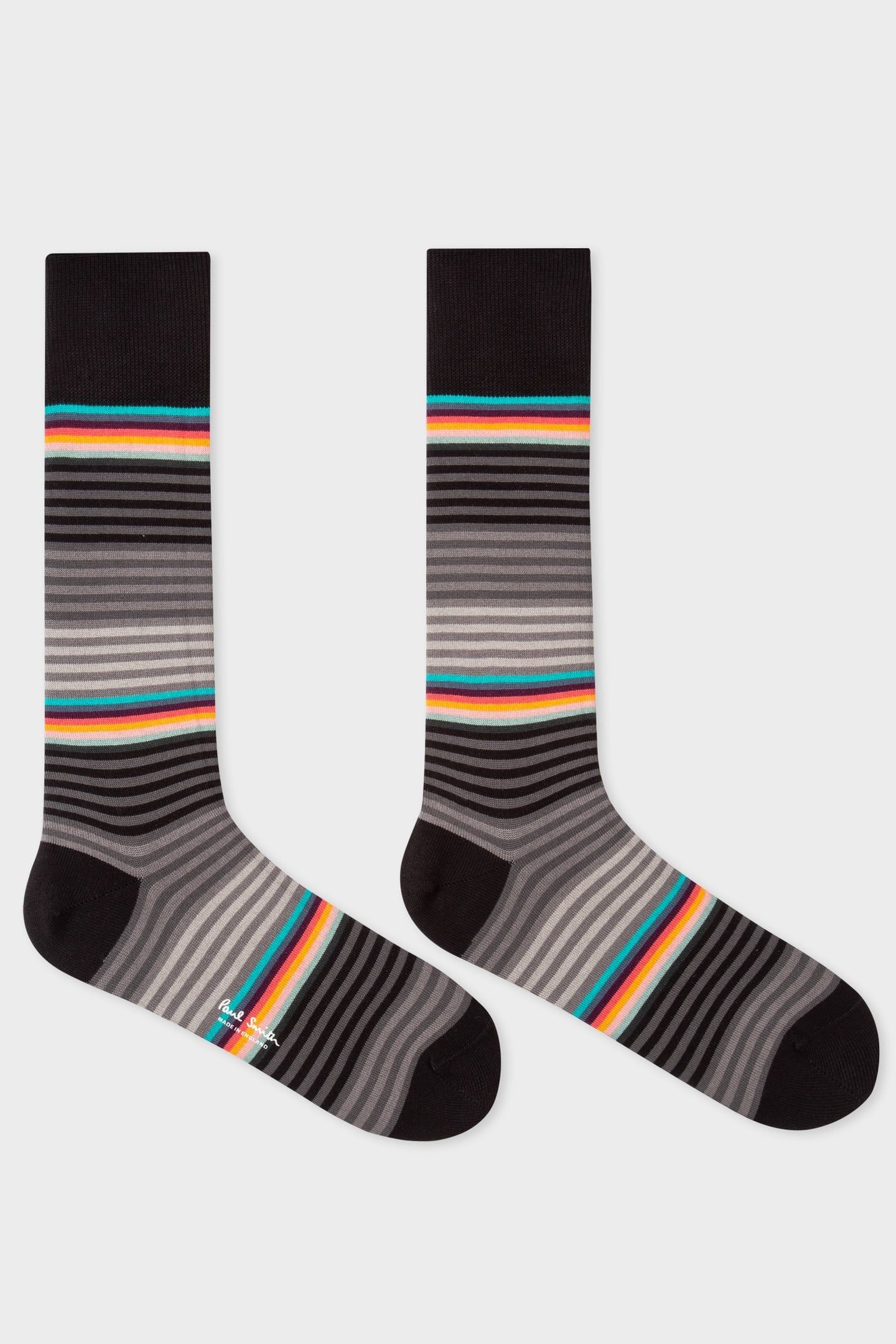 MEN SOCK GRADED BLOCK BLACK 1