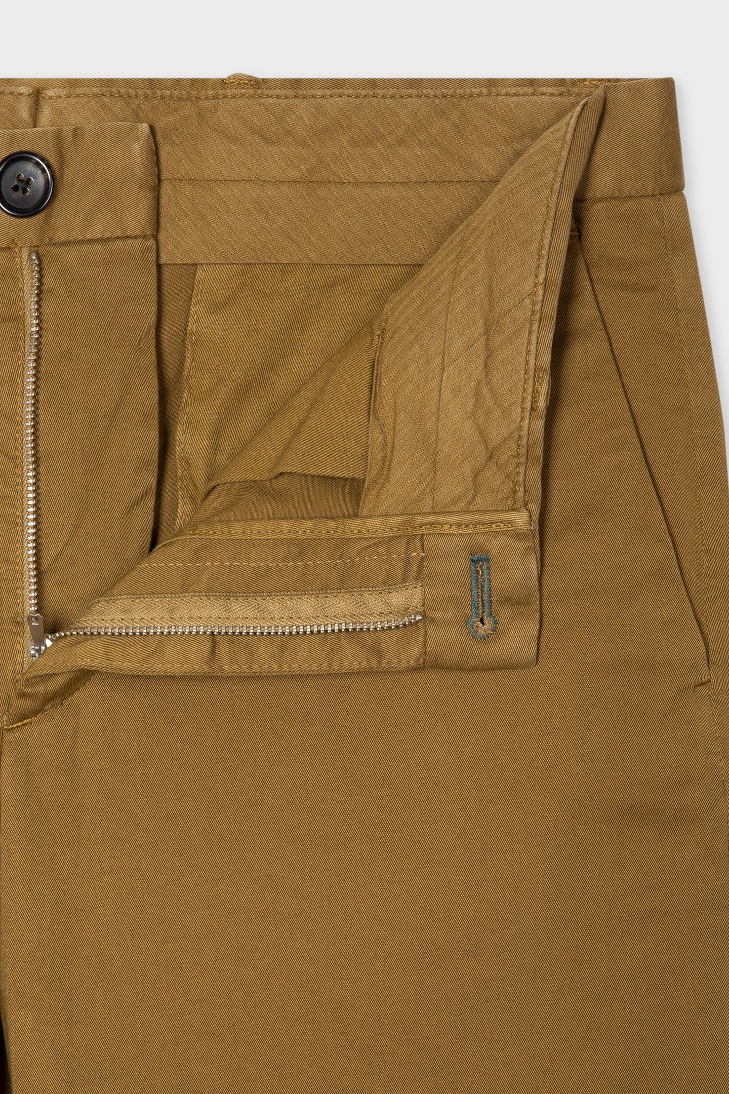 MENS MID FIT CHINO ZEBRA EMB KHAKI 3