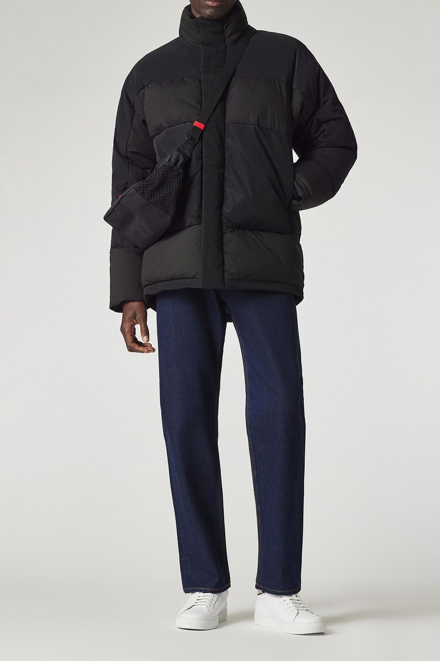 MENS FIBRE DOWN PUFFER JACKET BLACK 5