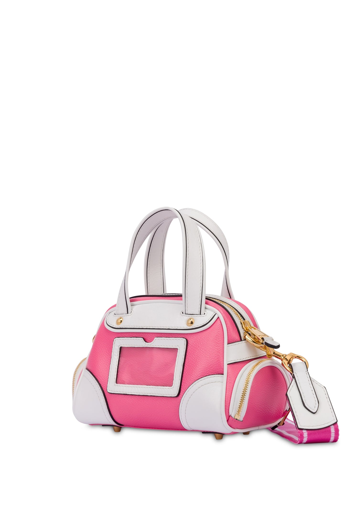 SMALL MOSCHINO TEDDY BEAR HANDBAG PINK 3