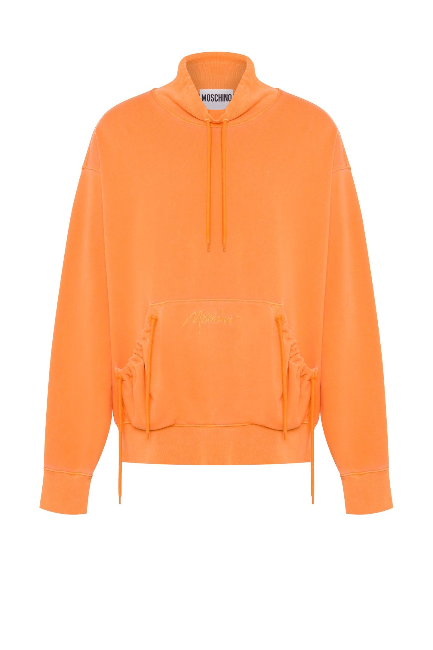 FADED COTTON SWEATSHIRT LOGO SIGNATURE ORANGE 3