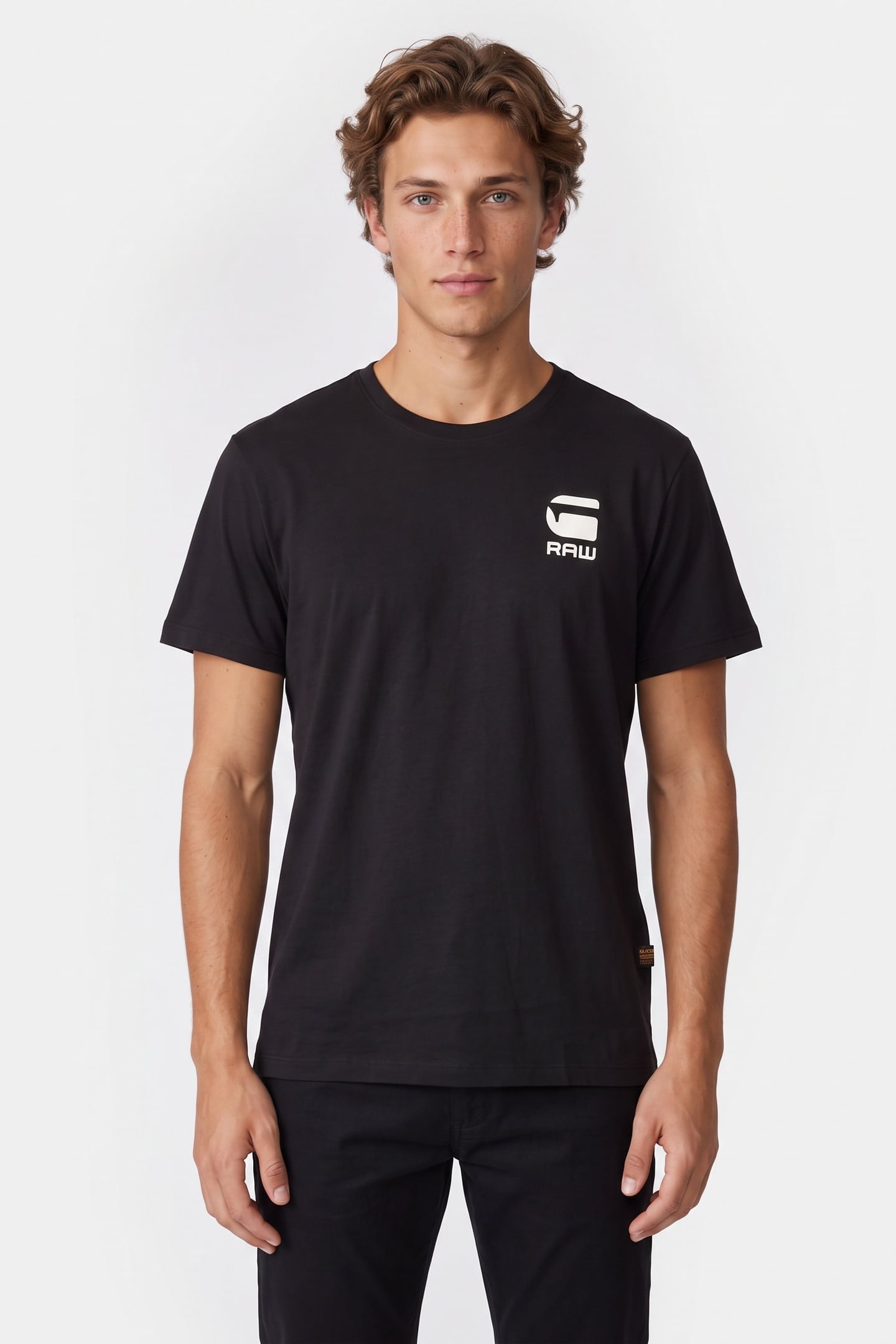 CHEST LOGO T-SHIRT BLACK 1