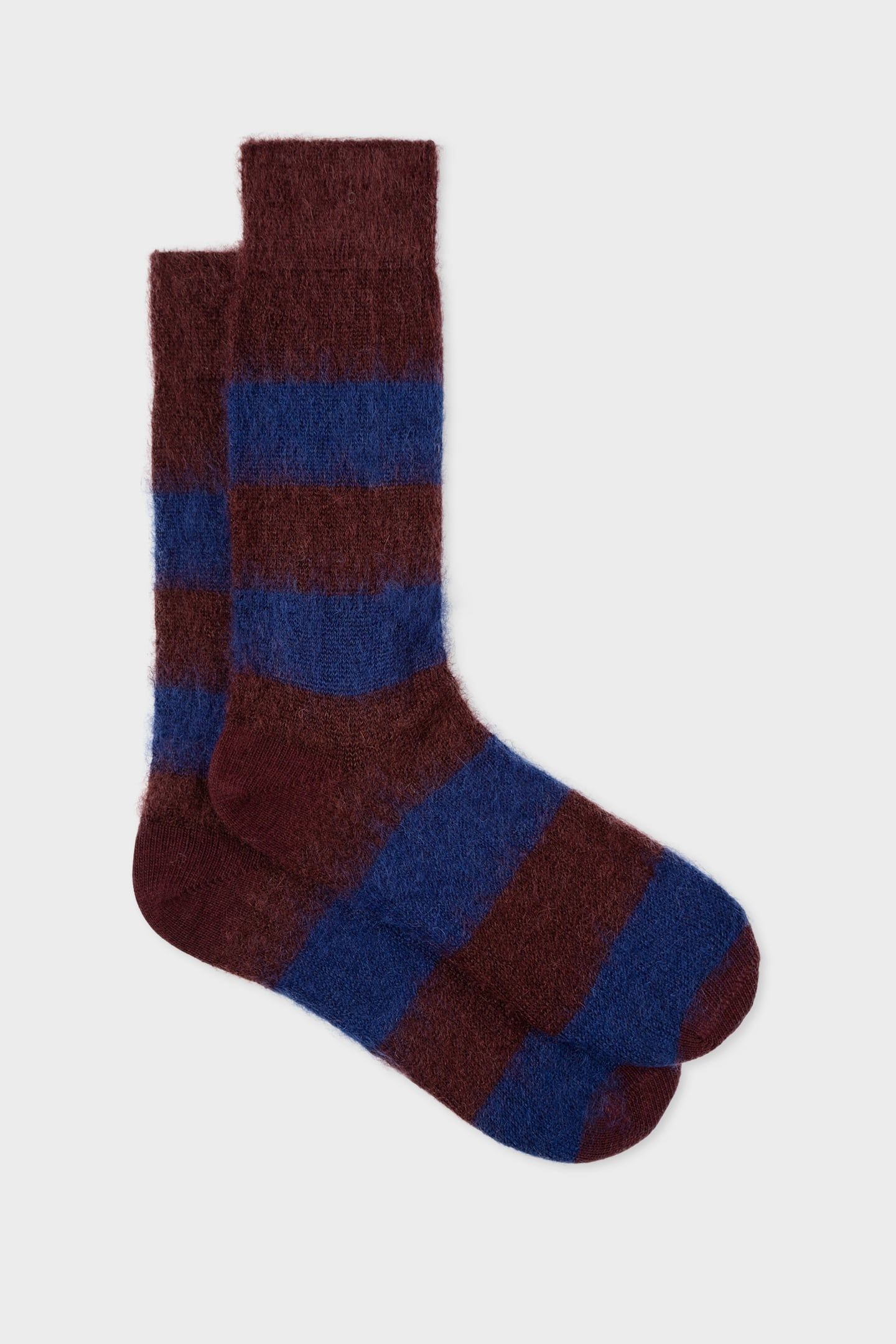 MEN SOCK TOX MOHAIR BURGUNDY/ BORDE 1