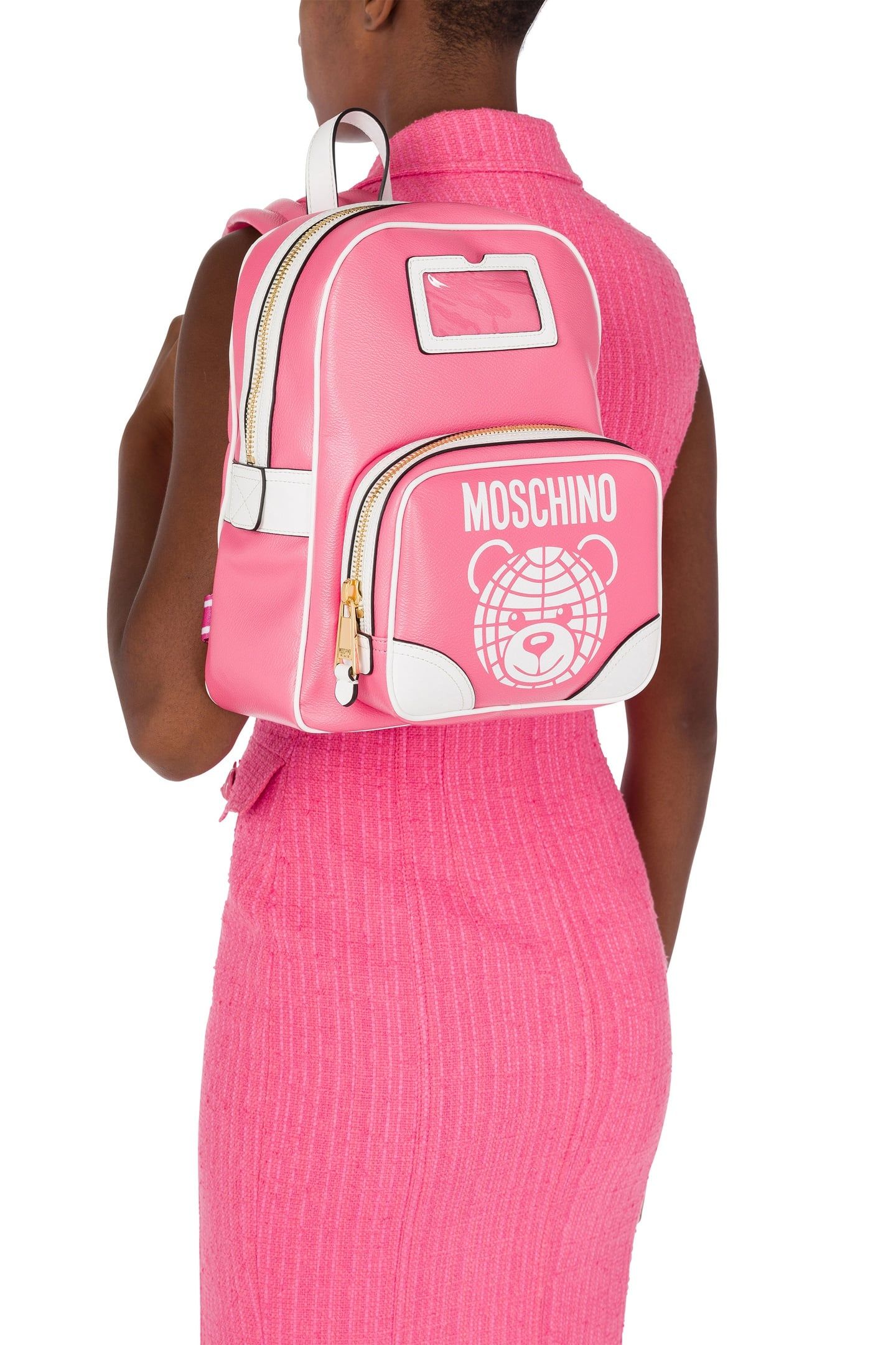 MOSCHINO TEDDY BEAR BACKPACK PINK 1