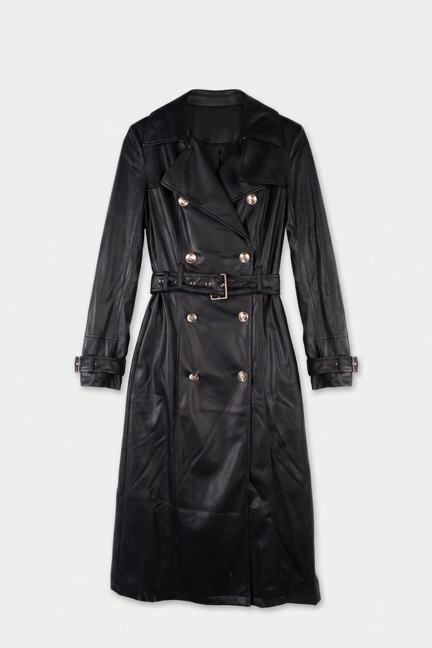 CAMILLE TRENCH JET BLACK A996 3