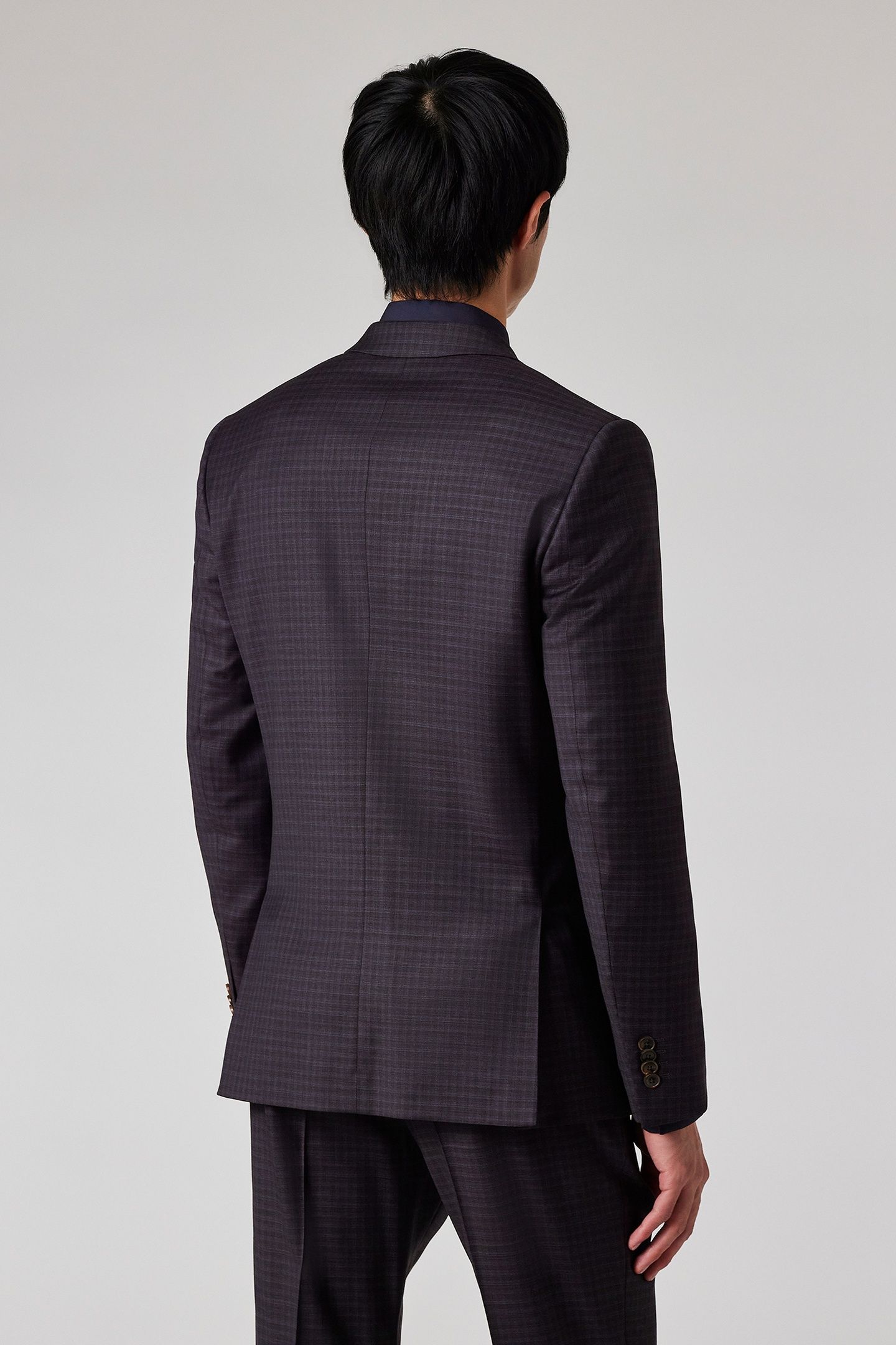 MENS TAILORED FIT 2BTN SUIT DARK VIOLET 5