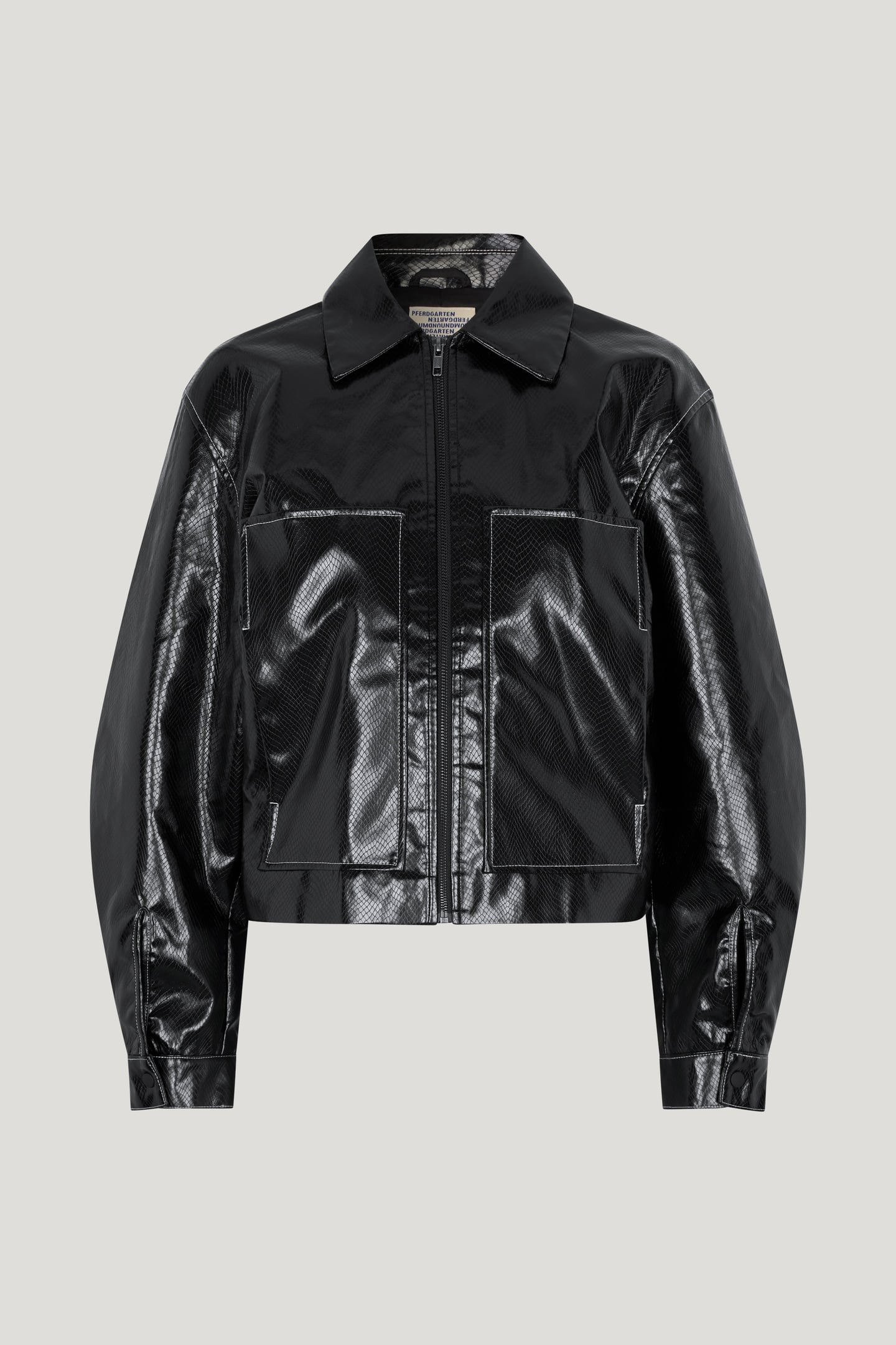BATHILDE JACKET BLACK SNAKE 3