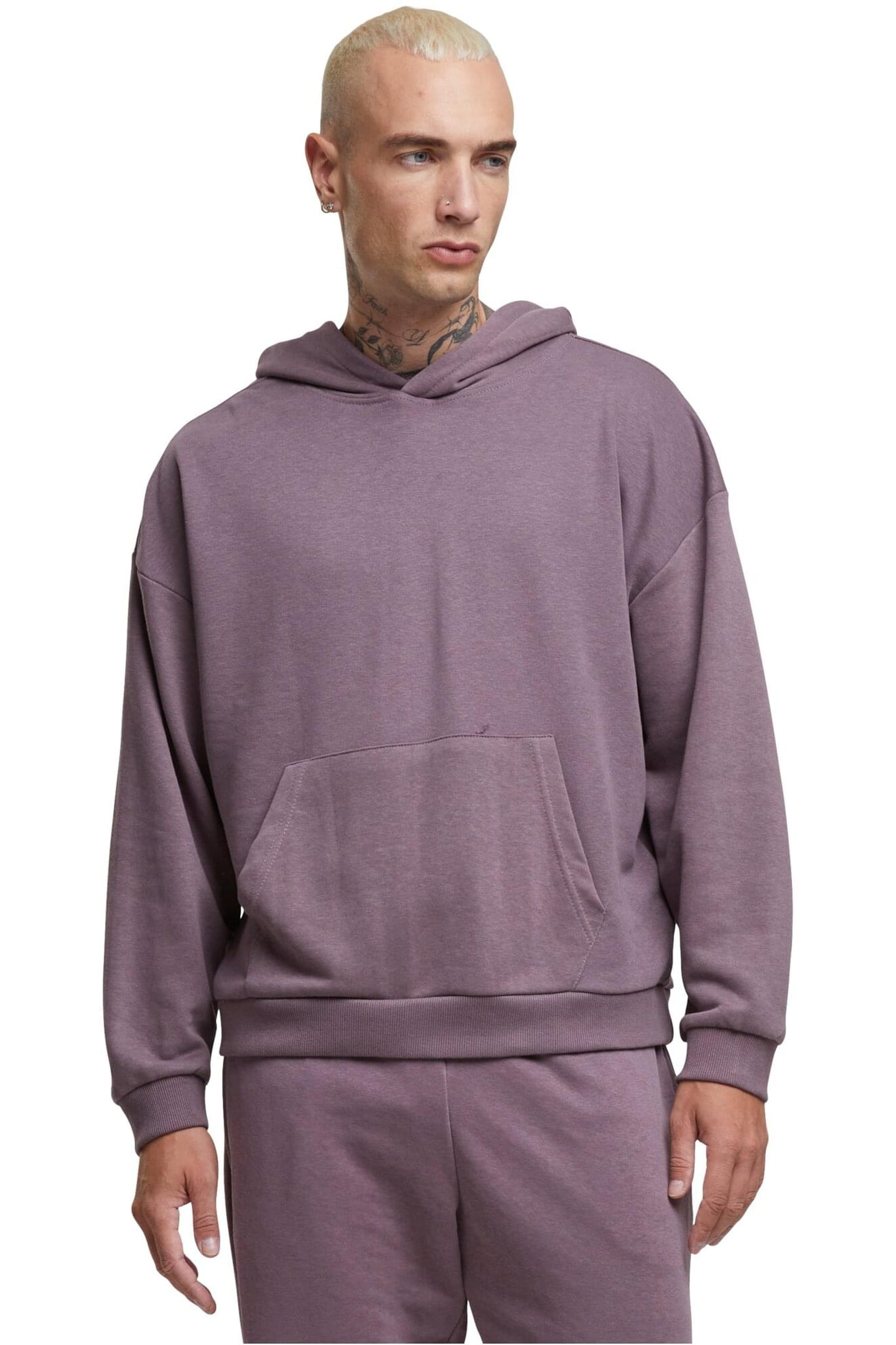 LIGHT TERRY HOODY FADEDPURPLE 2