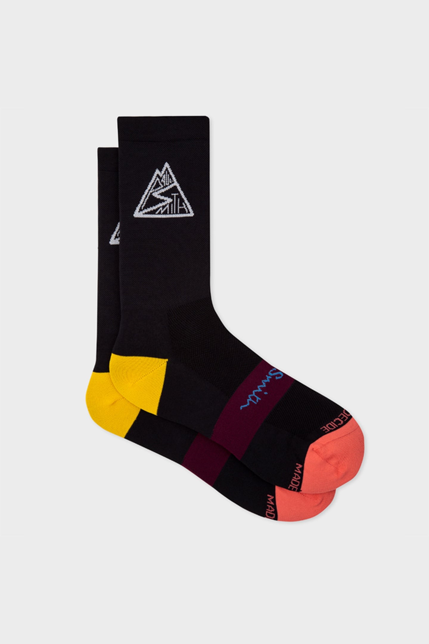 MEN SOCK CYCLE MOUNTAIN BLACK 2
