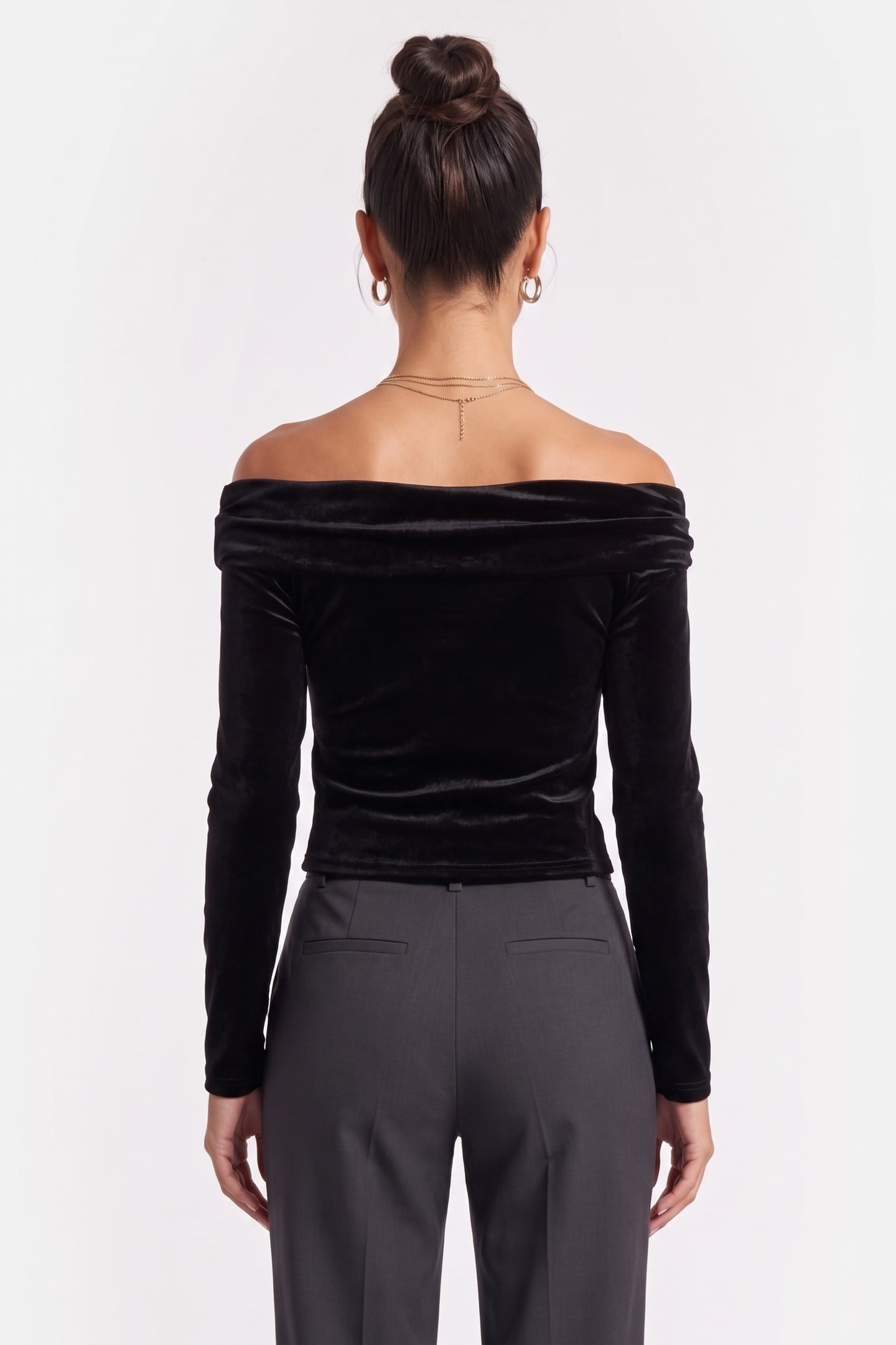 DELTA VELVET TOP BLACK 3