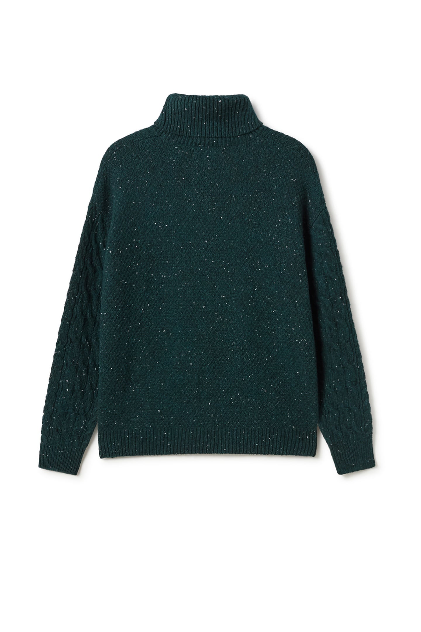 TAHANEA KNIT DARK GREEN NEPS 5