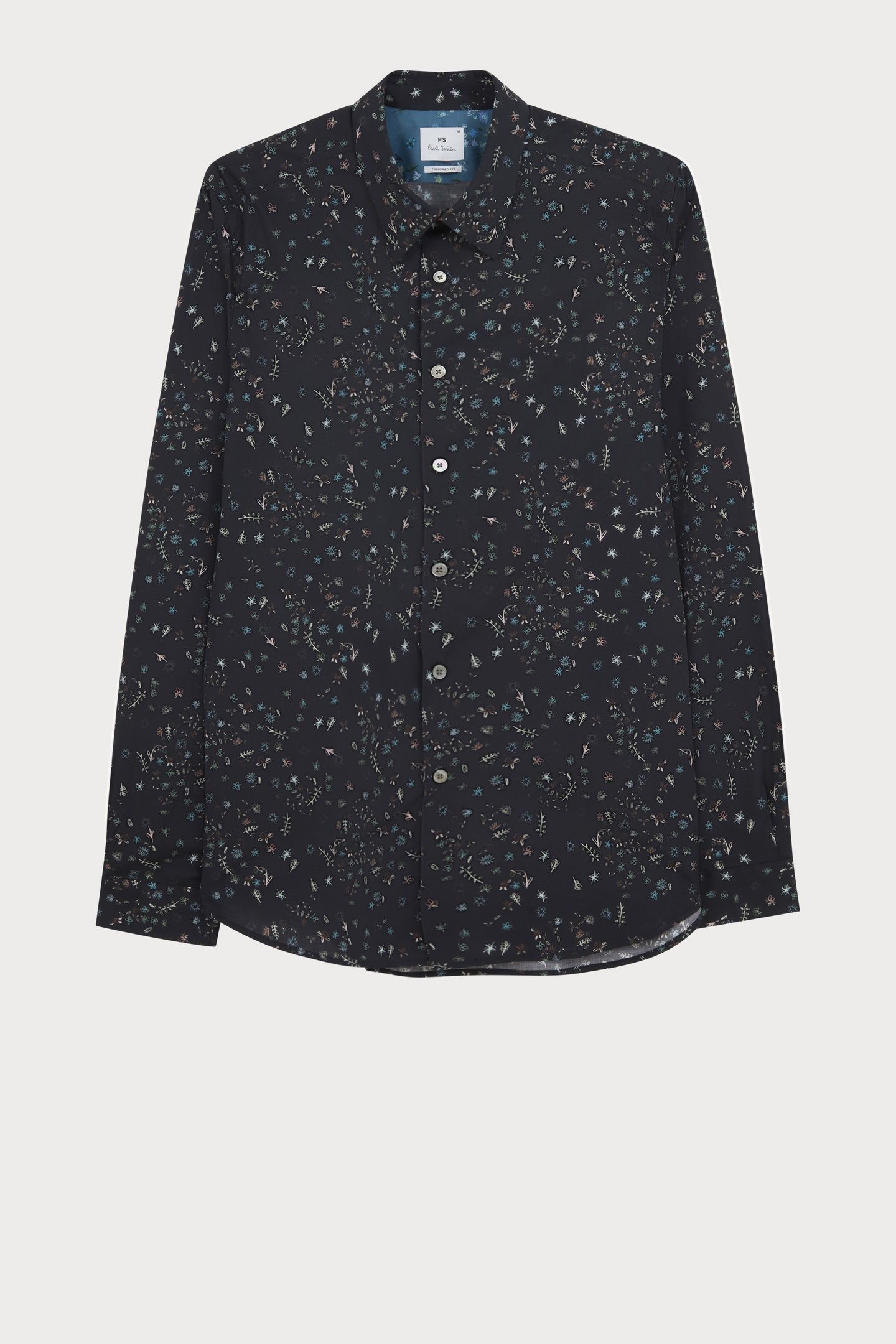 MENS LS TAILORED FIT SHIRT VERY DARK NAVY 5