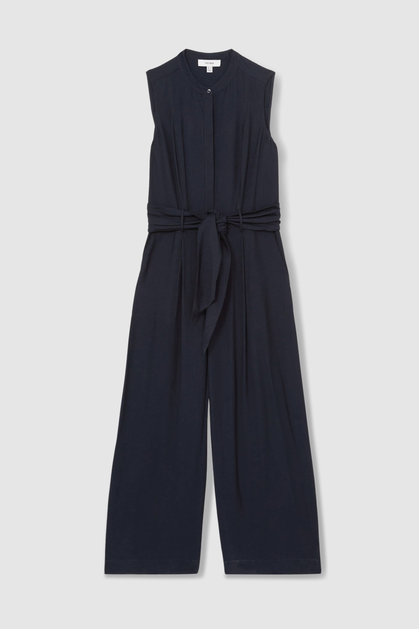 SHIRT BELTED JUMPSUIT NAVY 3
