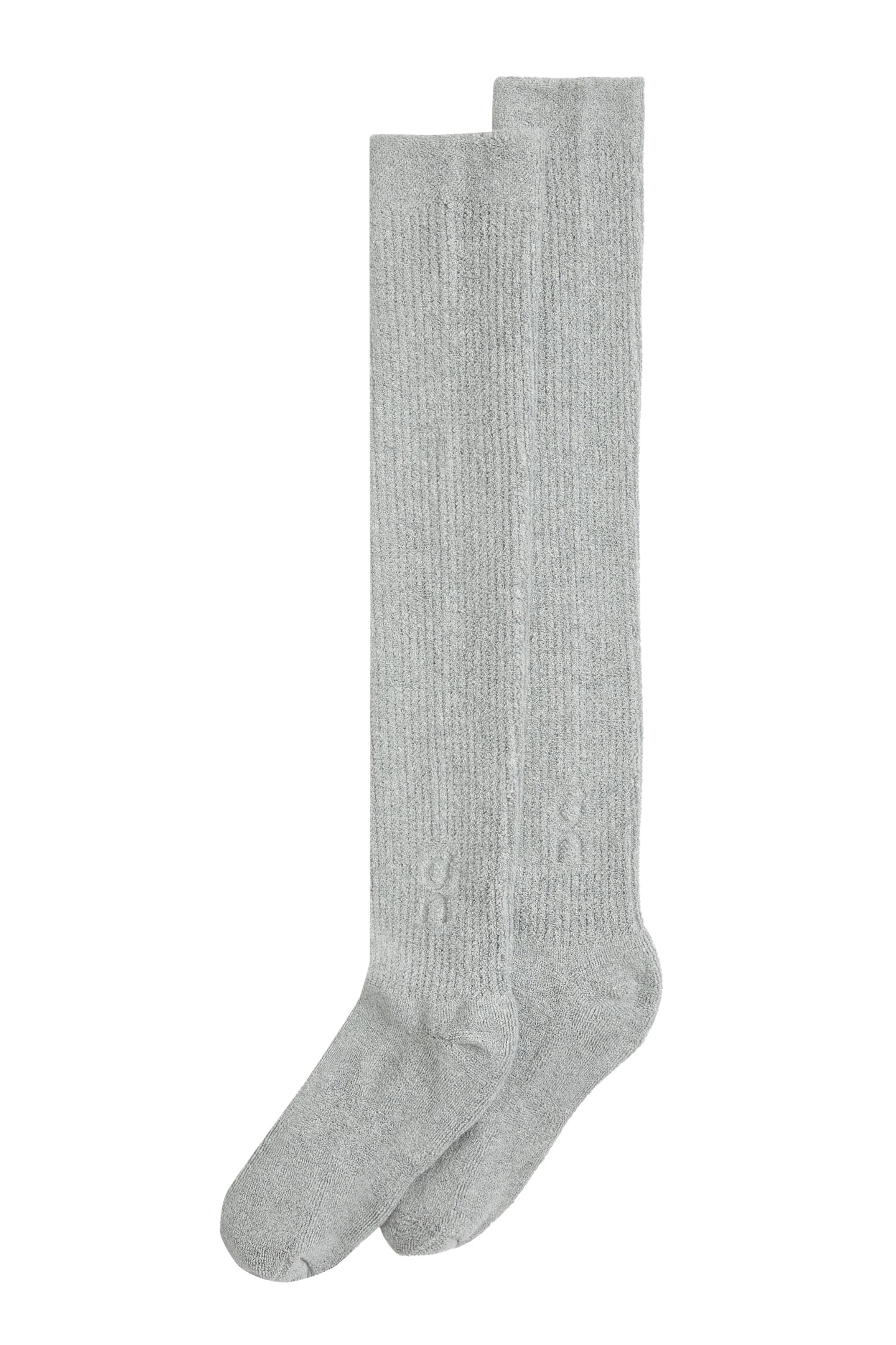 TERRY SOCK KNEE HIGH 1 UNISEX HEATHER GRAY 1