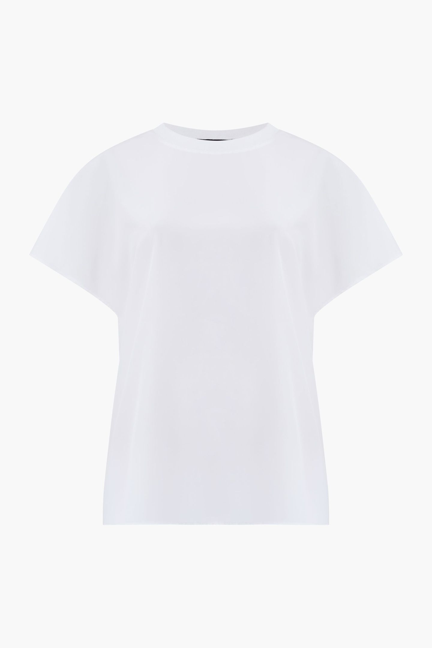 CAPRINA CREPE CREW NECK TOP WINTER WHITE WINTER WHITE 4