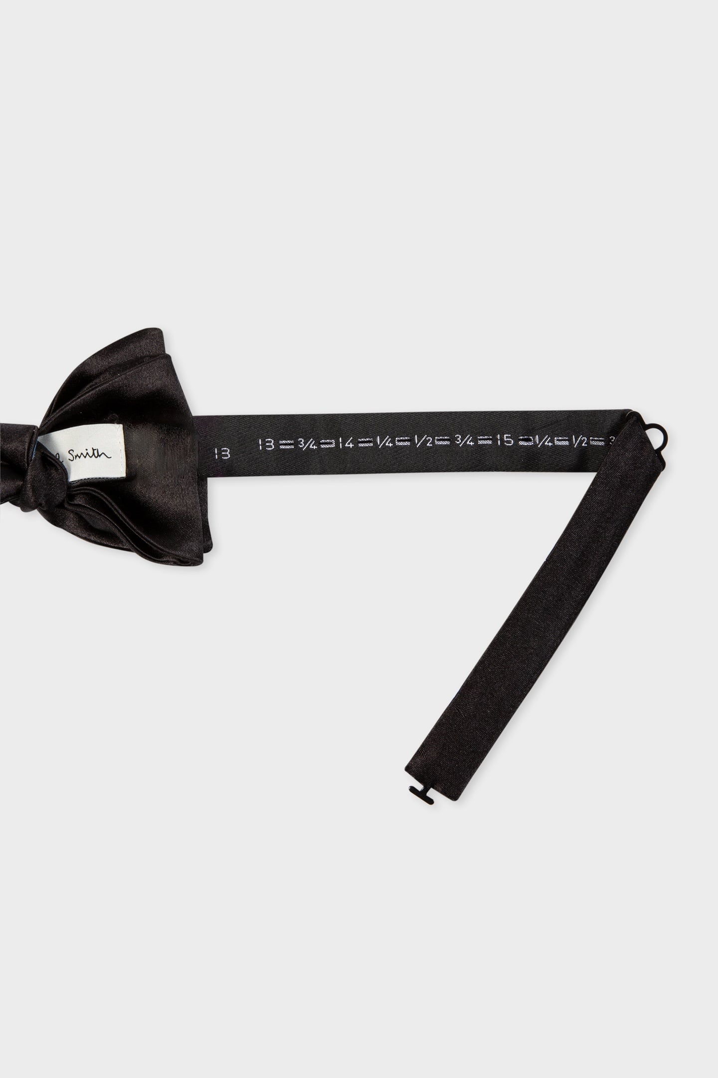 MEN BOWTIE PLAIN SILK BLACK 4