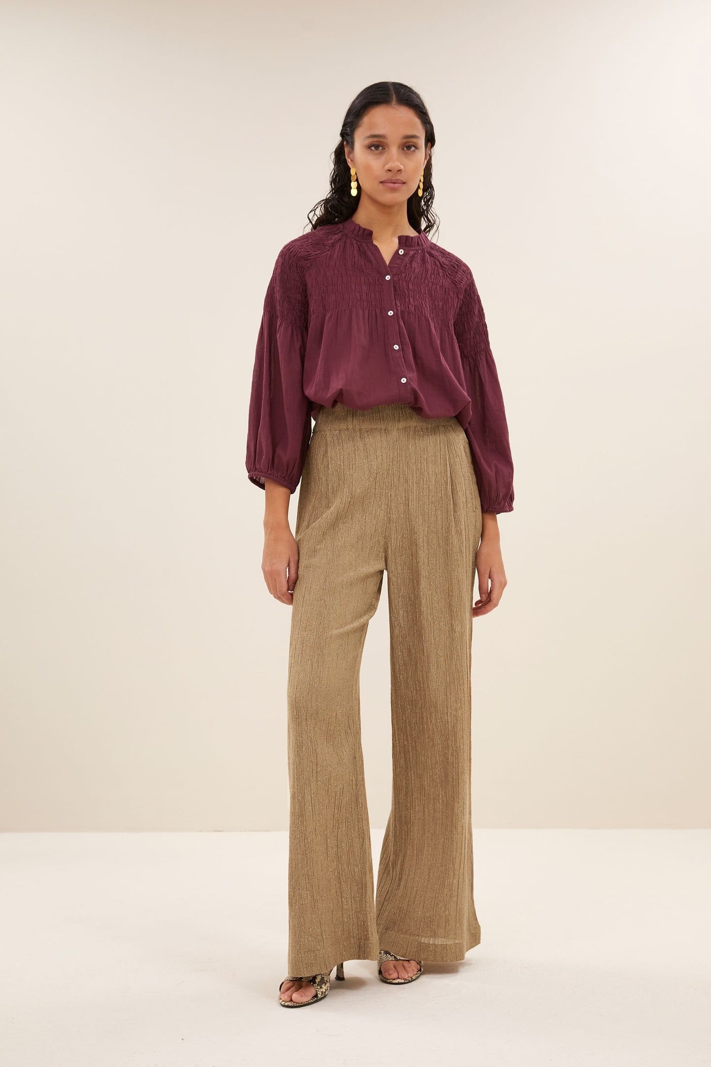 BENJI LUREX PANTS GOLD 1