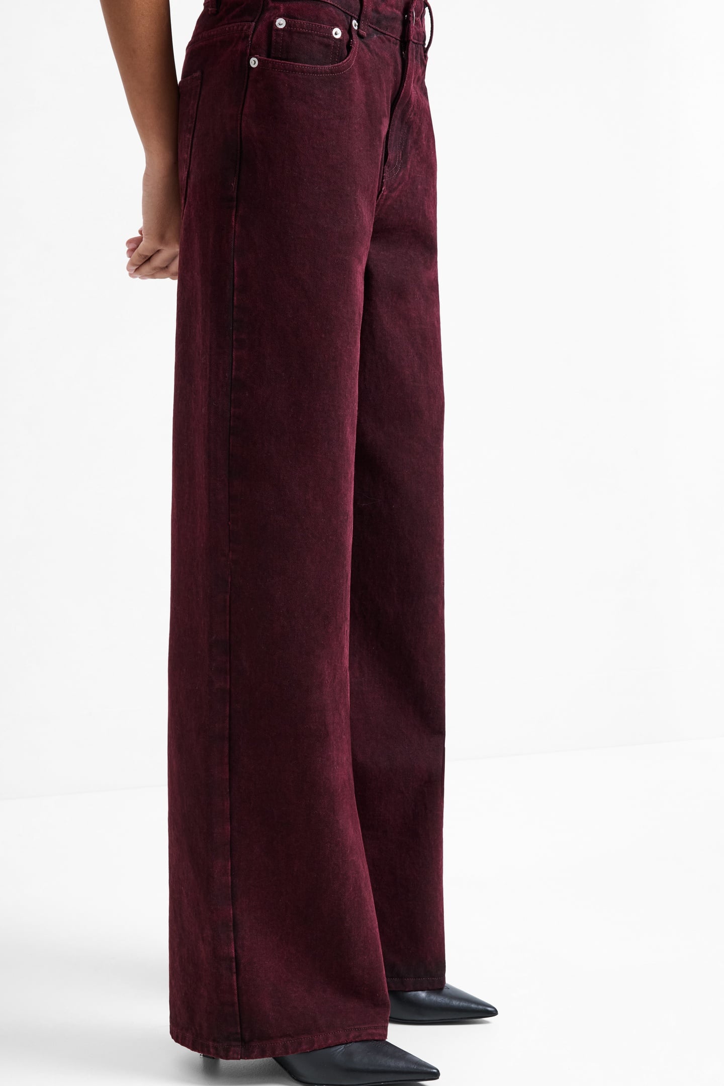 DALLAS DENIM STRAIGHT LEG JEAN BURGUNDY 4