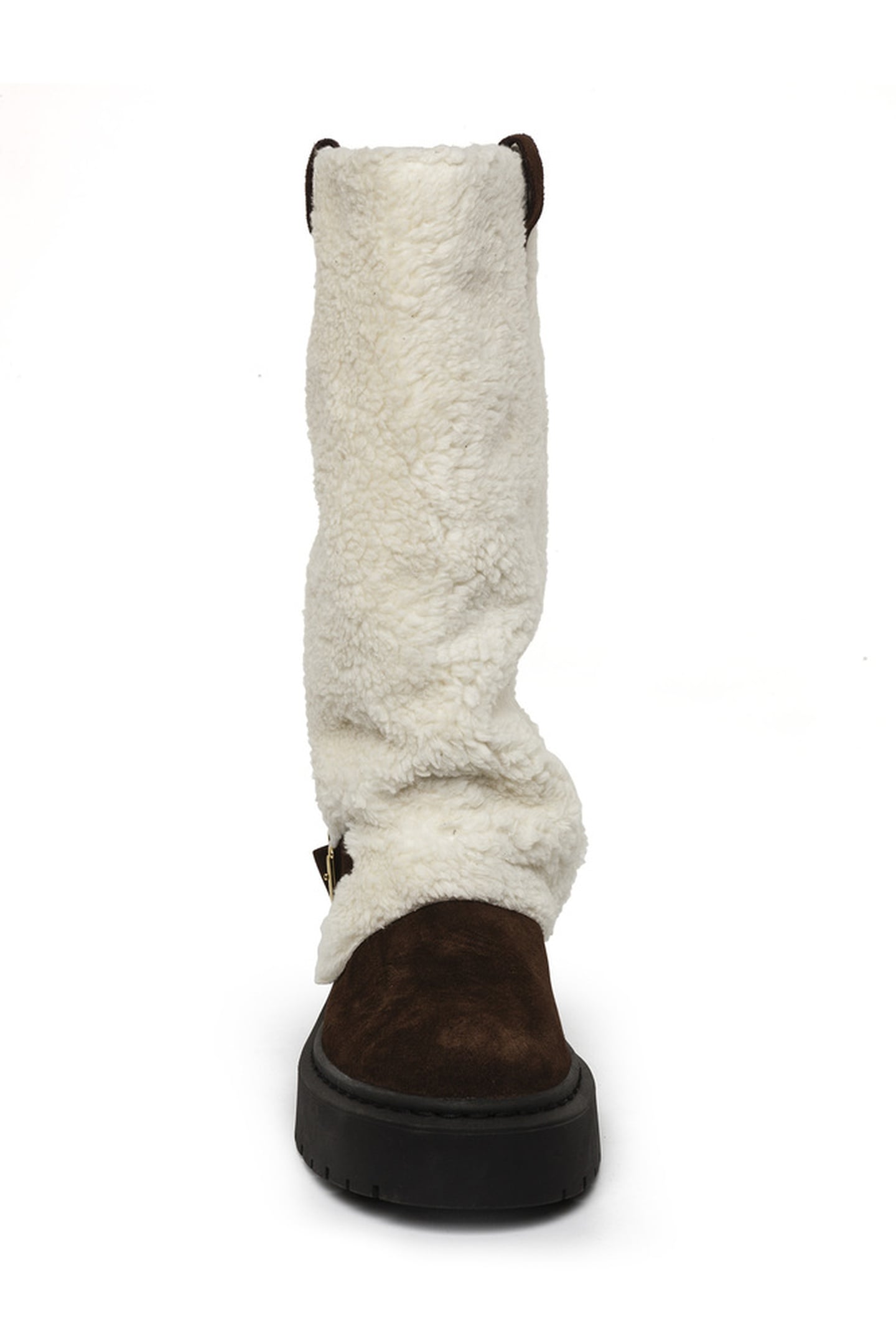 GODIVA BOOTS BEIGE/DARK BROWN 3