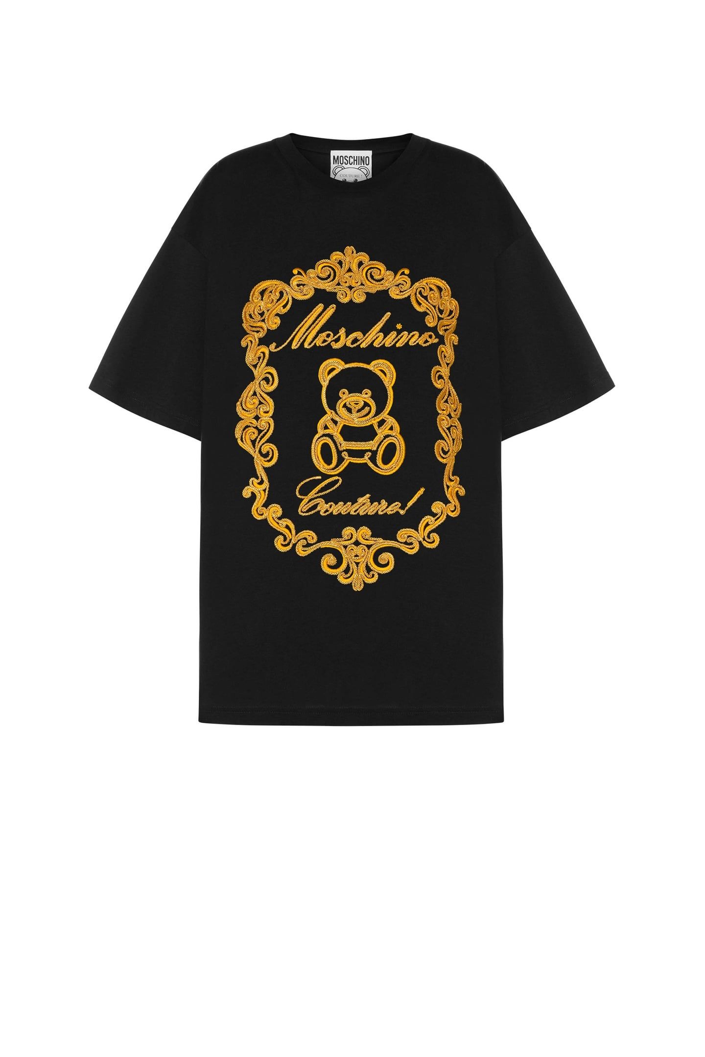 TEDDY EMBROIDERY ORGANIC JERSEY T-SHIRT BLACK 3